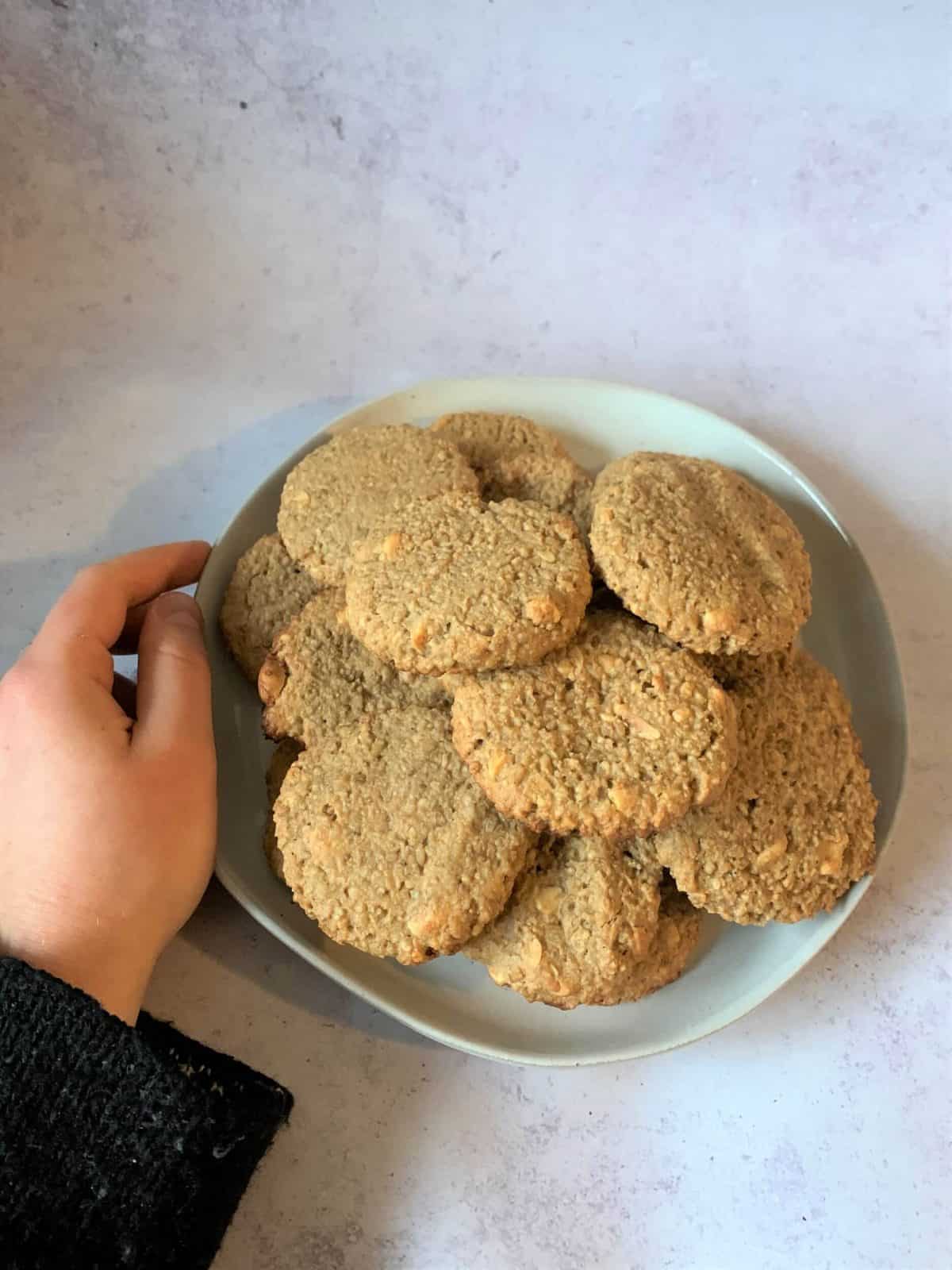 Peanut Butter Banana Oatmeal Cookies