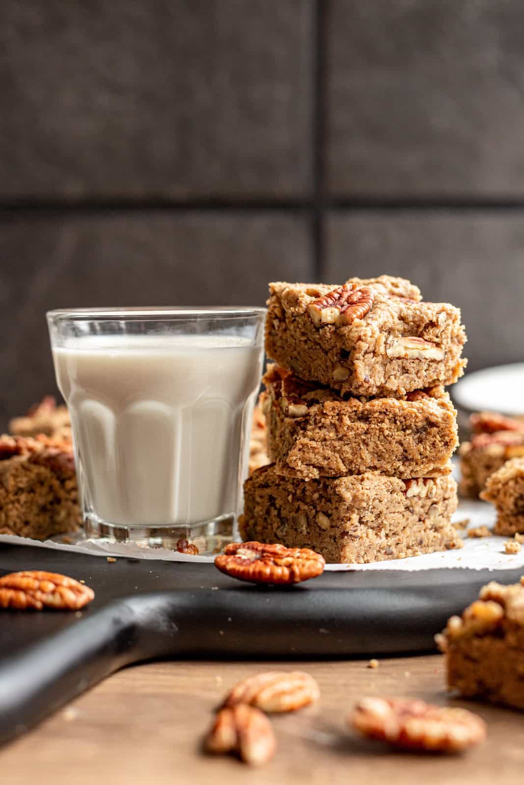 Gluten-Free Vegan Maple Pecan Blondies
