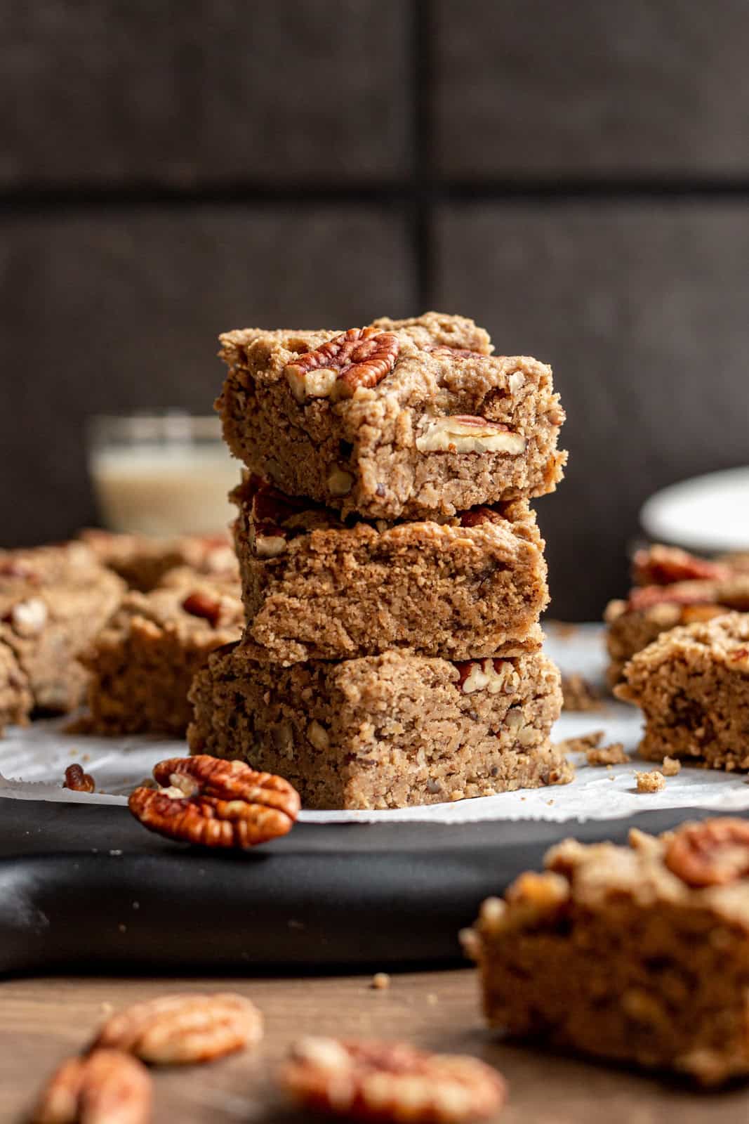 Gluten-Free Vegan Maple Pecan Blondies