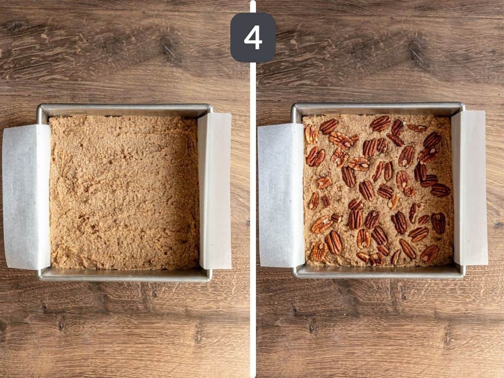 Gluten-Free Vegan Maple Pecan Blondies Step 4