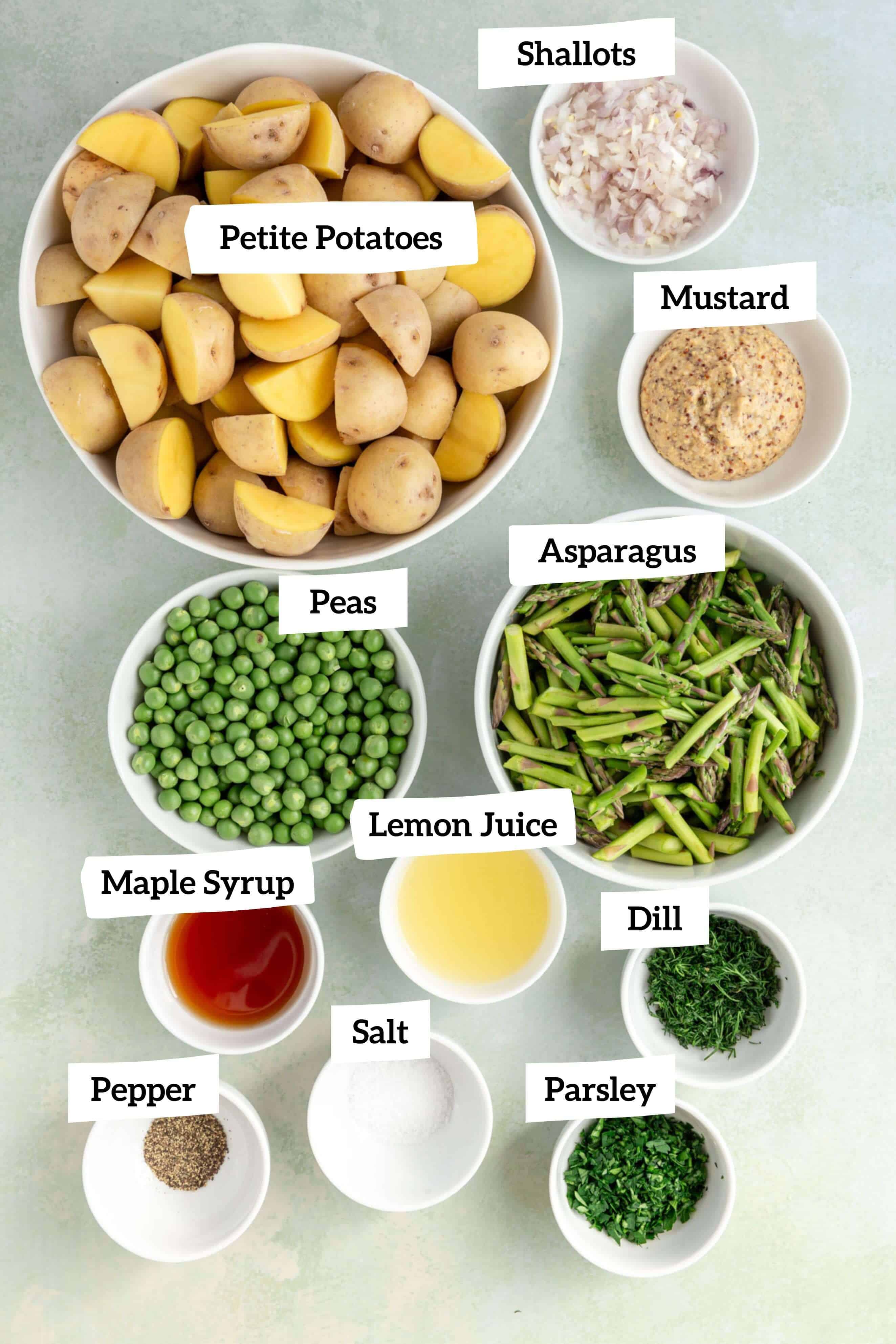 Asparagus Potato Salad Ingredients