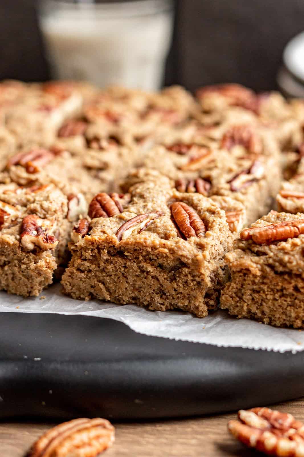 Gluten-Free Vegan Maple Pecan Blondies