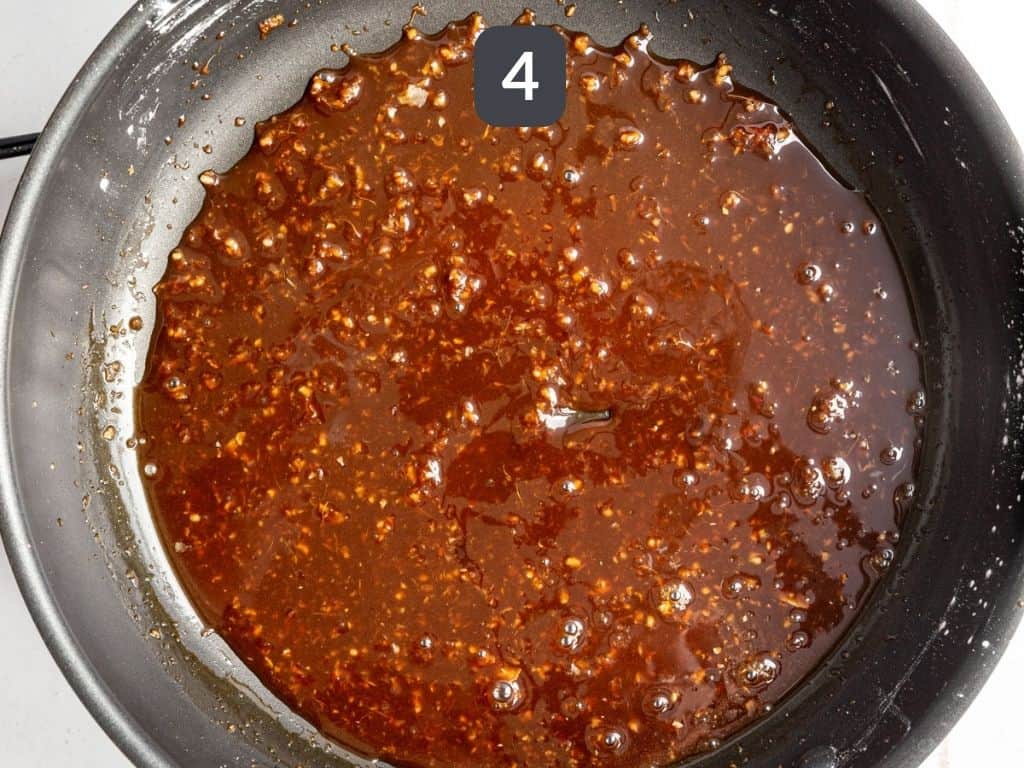 Vegan Mongolian Beef Step 4 - add the cornstarch.