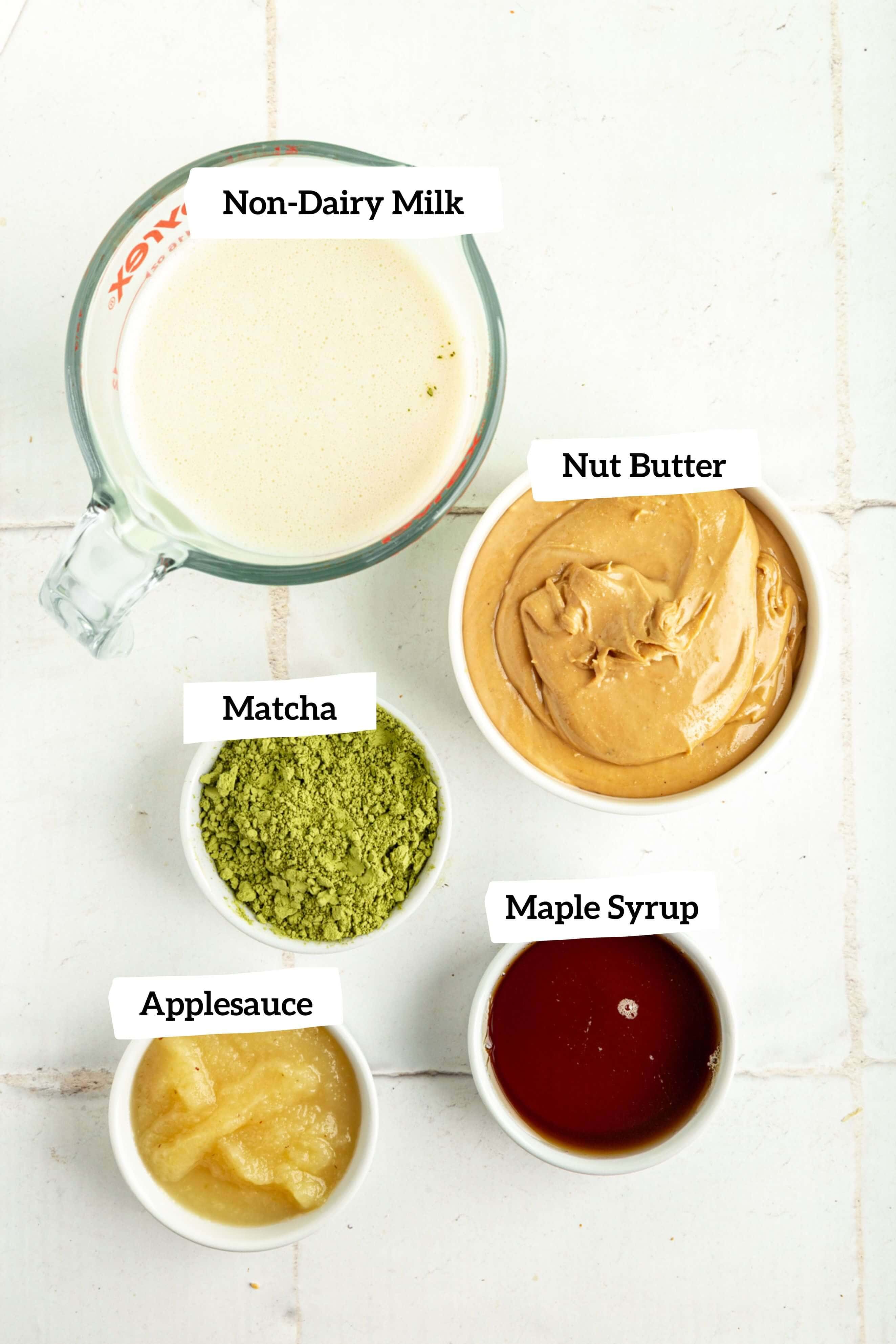 Vegan Matcha Ice Cream Ingredients