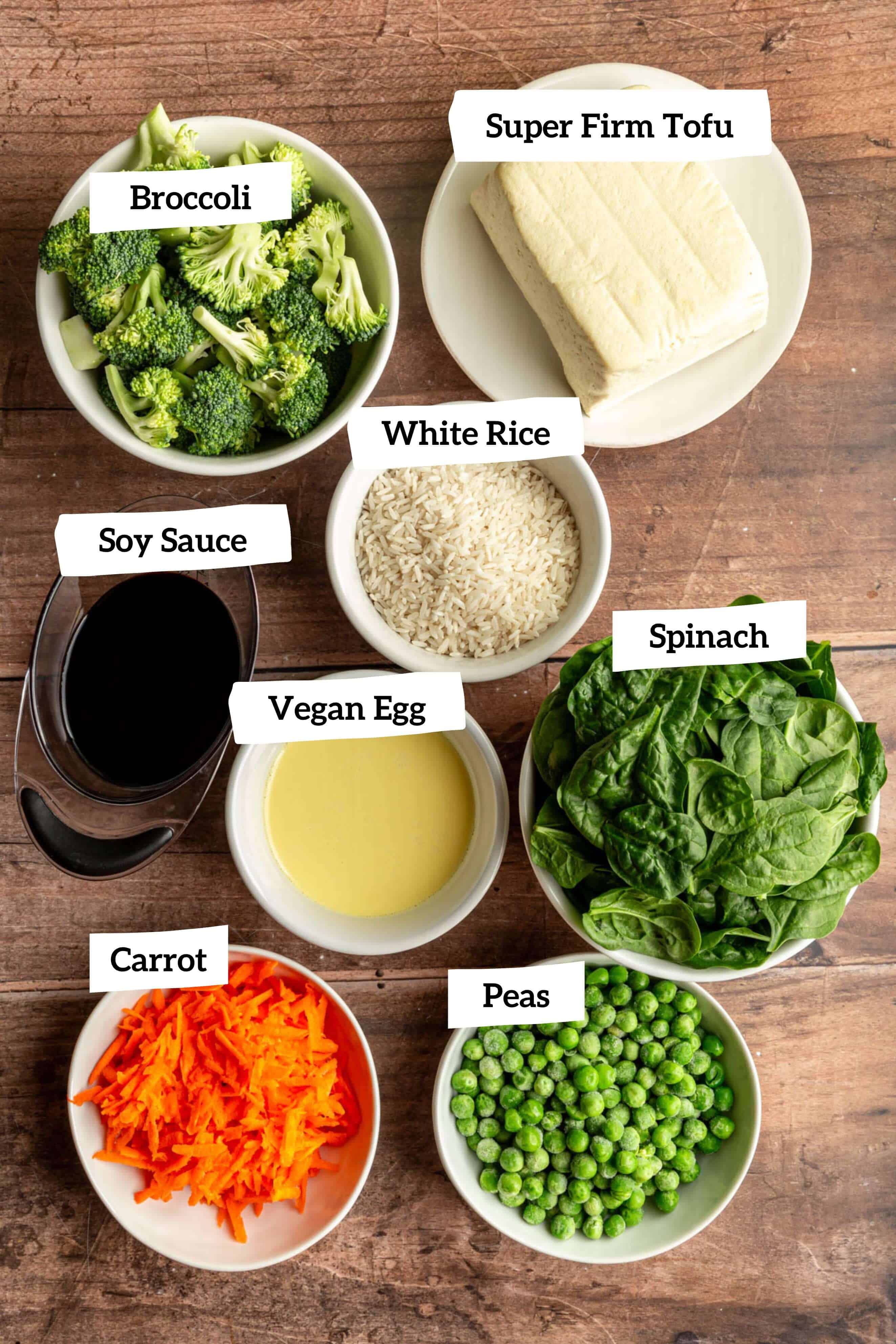 Vegan Weeknight Fried Rice Ingredients
