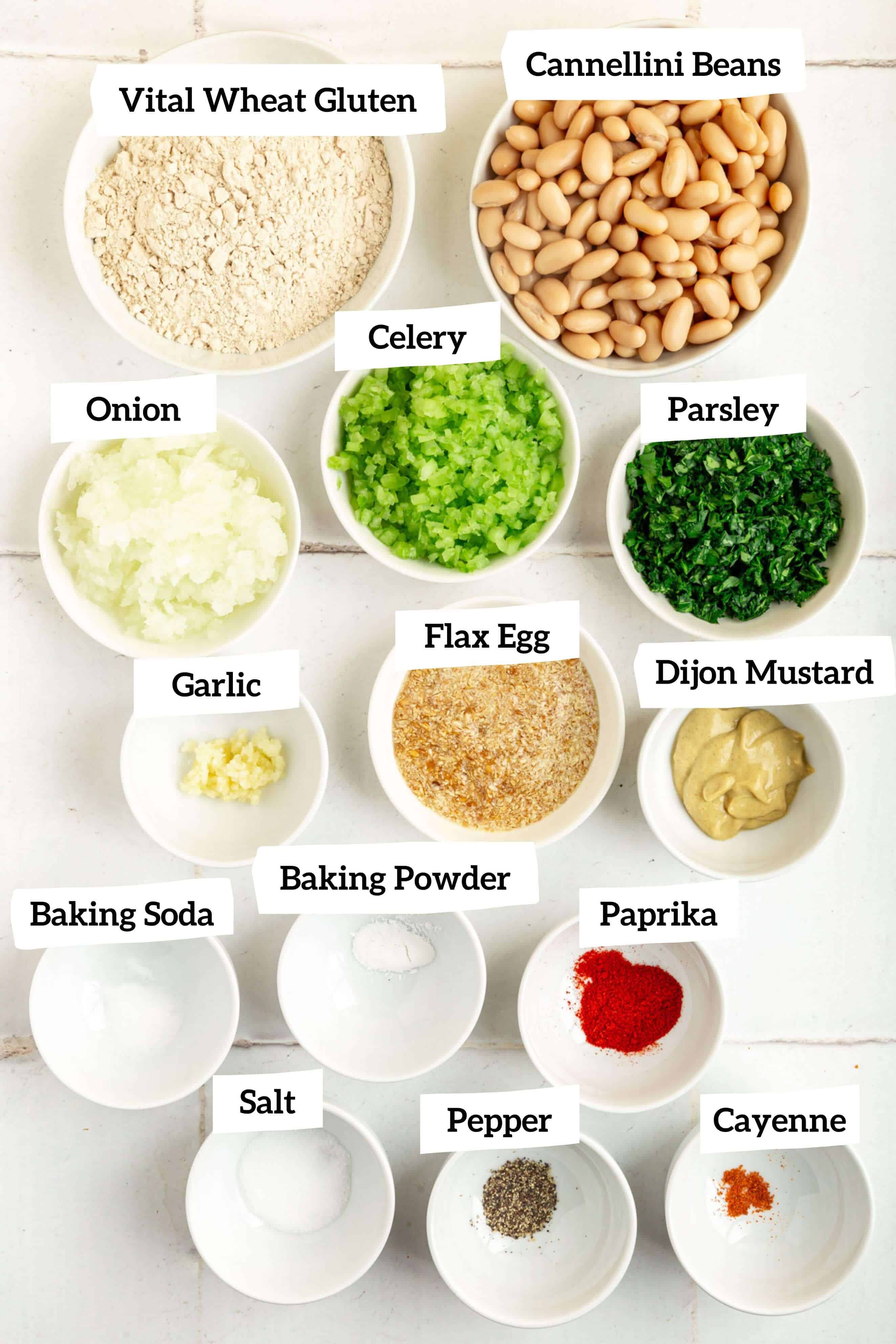 Vegan White Bean Burgers Ingredients