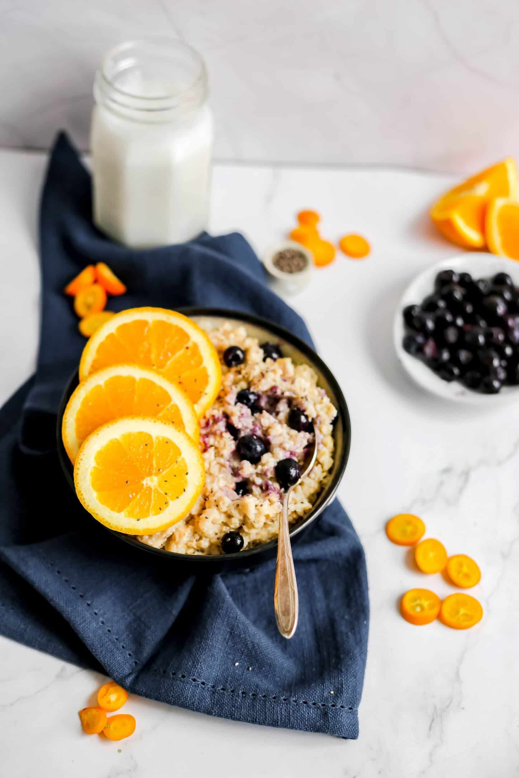 Blueberry Orange Oatmeal Bowl