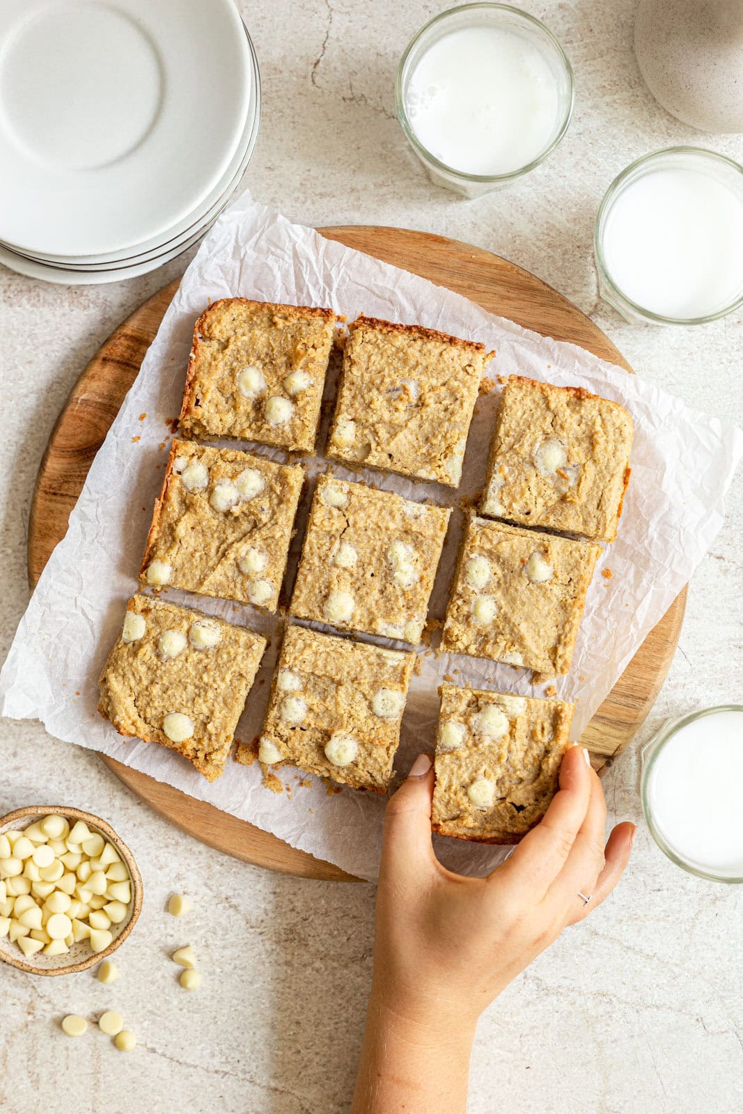 Gluten Free Vegan Blondies
