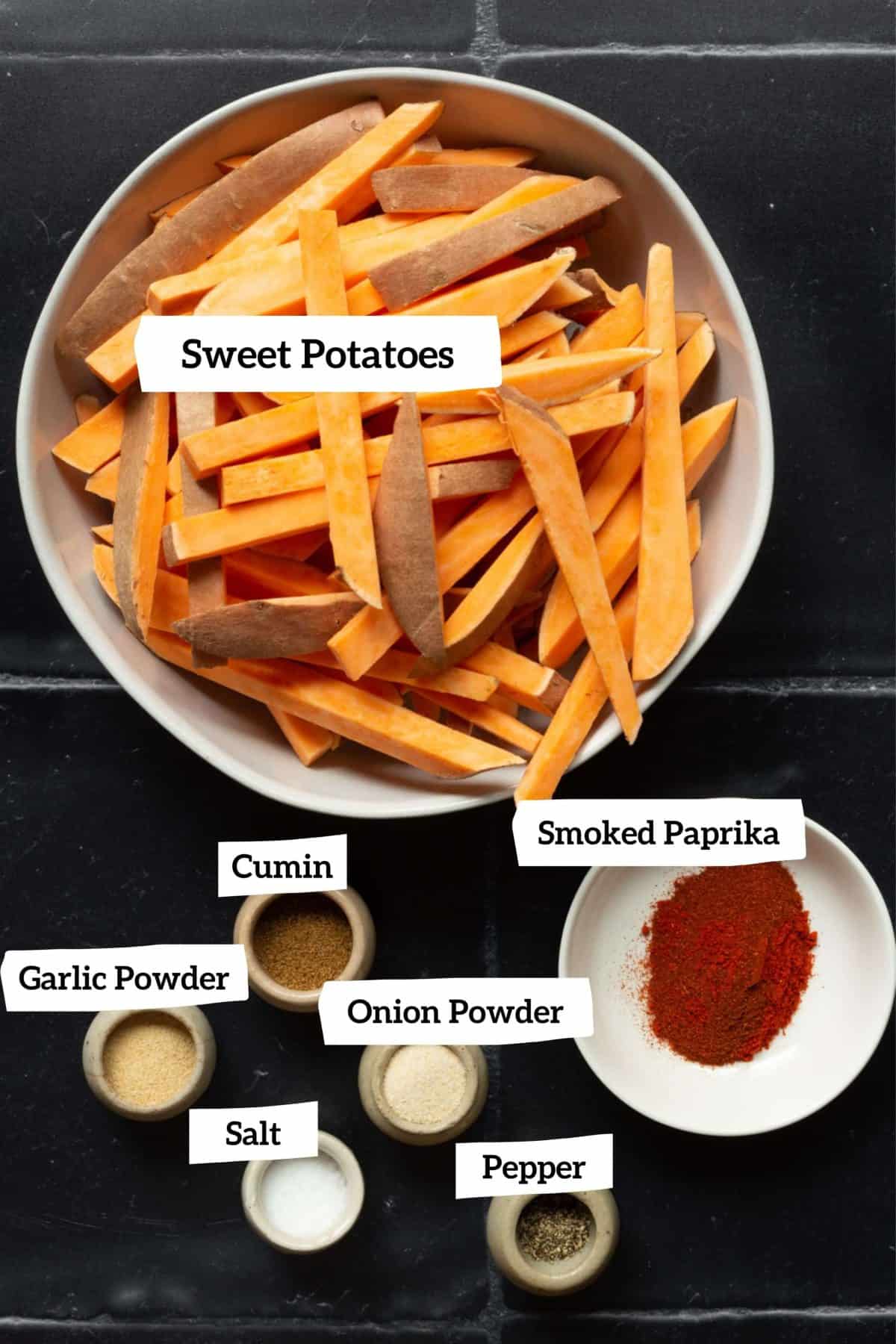 Baked Sweet Potato Fries Ingredients