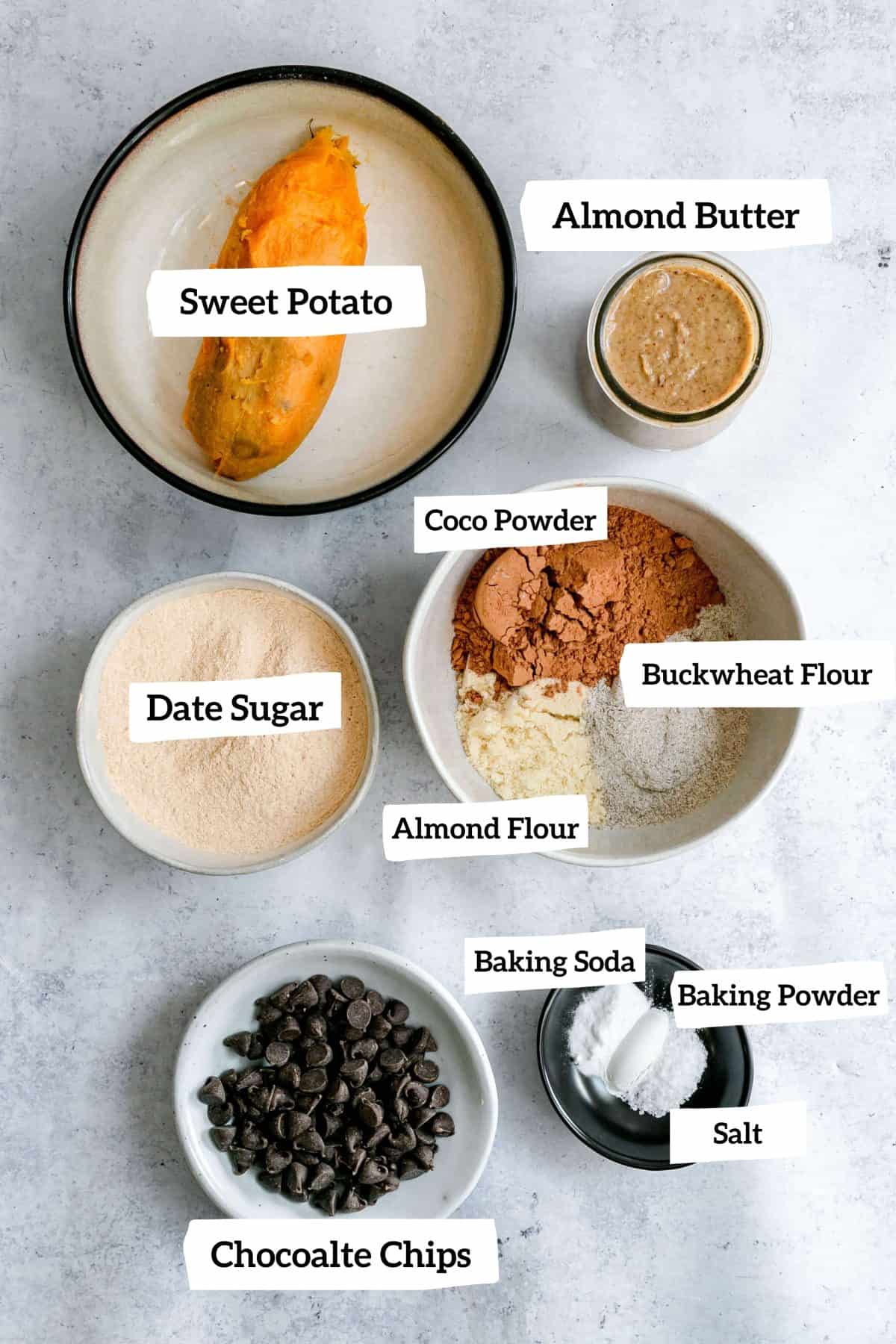 Sweet Potato Brownies Ingredients