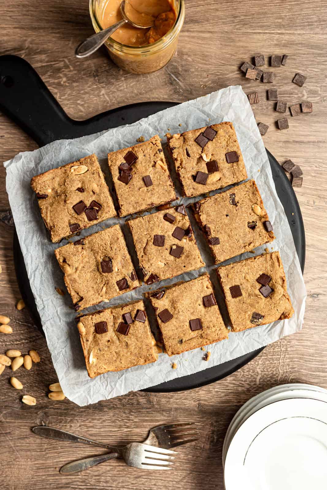 Vegan Peanut Butter Blondies