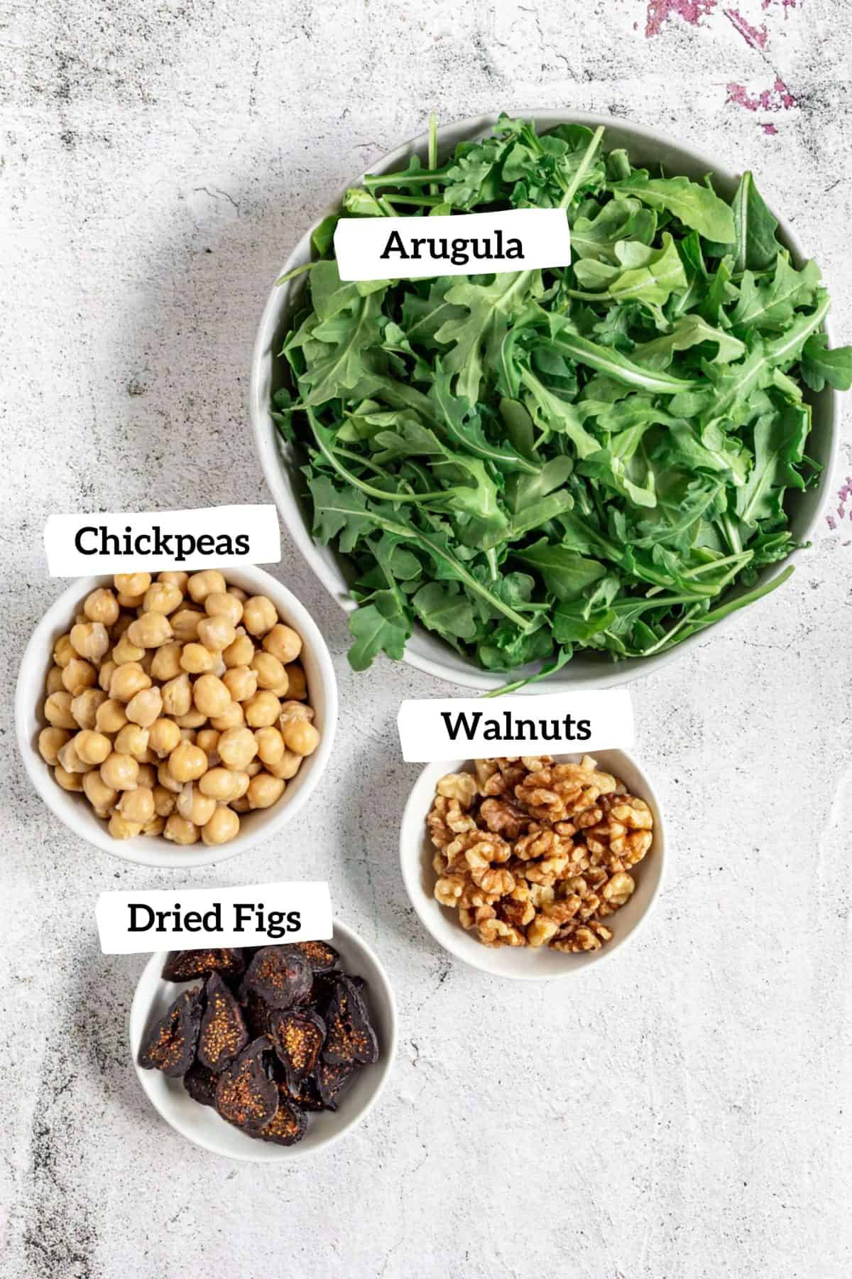 Arugula Fig Salad Ingredients