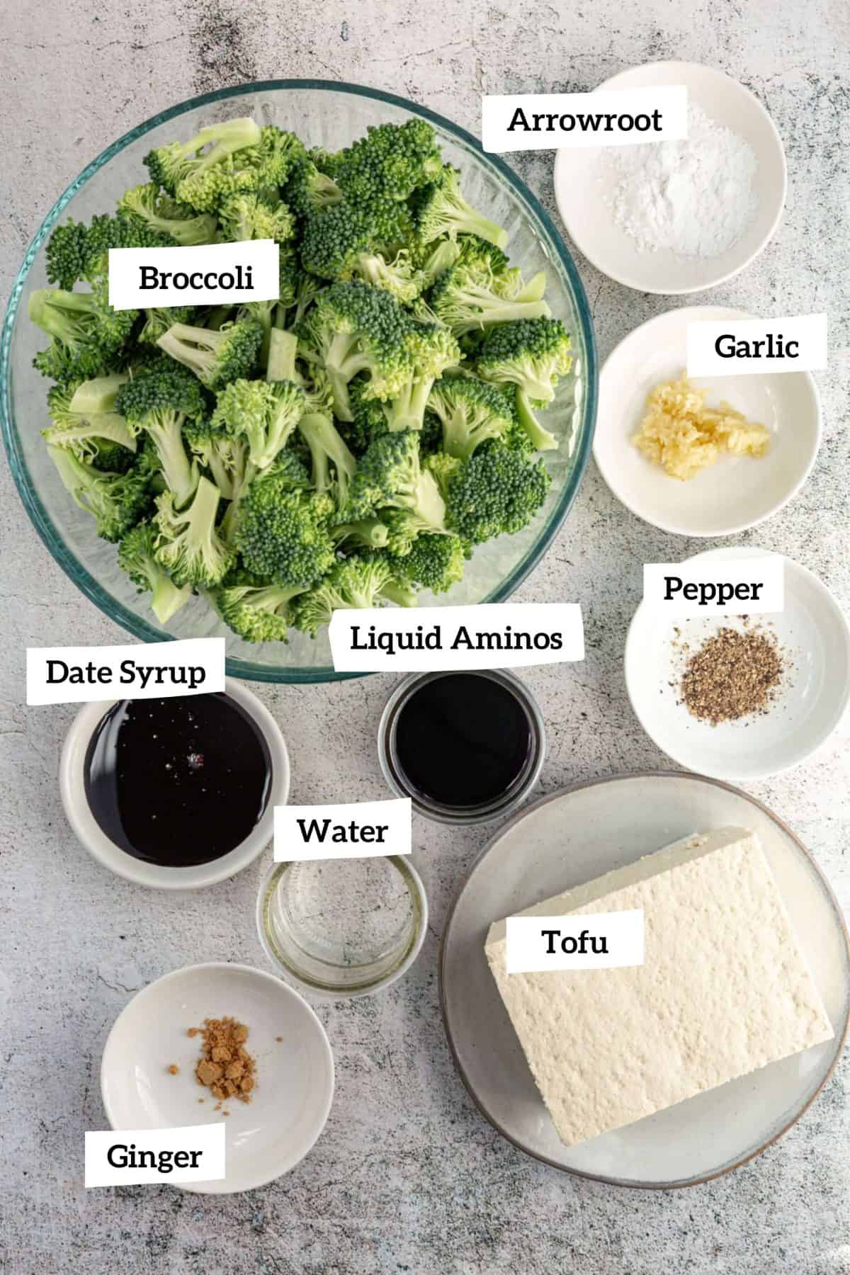 Teriyaki Tofu Bowl Ingredients