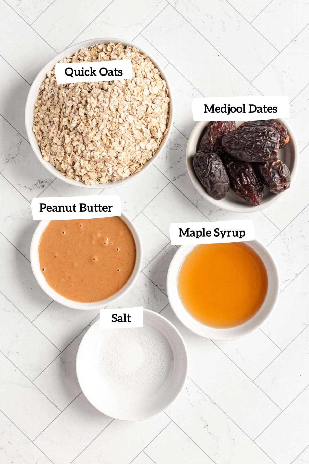 Vegan Peanut Butter Cheesecake crust ingredients.