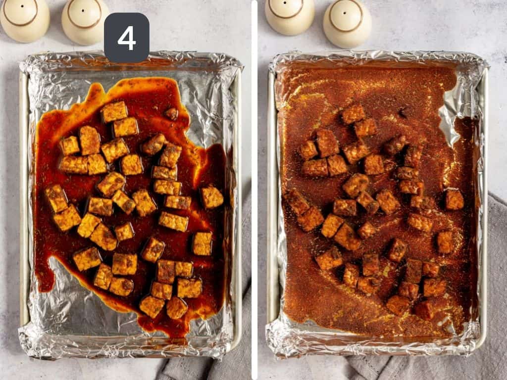 Coffee Molasses Baked Tempeh Step 4