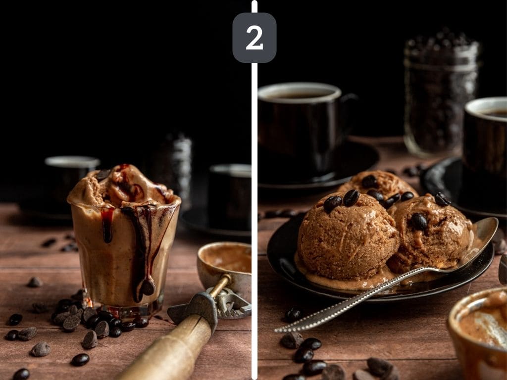 Coffee Nice Cream serving suggestions