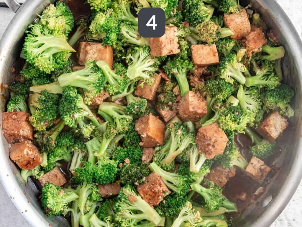 Teriyaki Tofu Bowl with broccoli