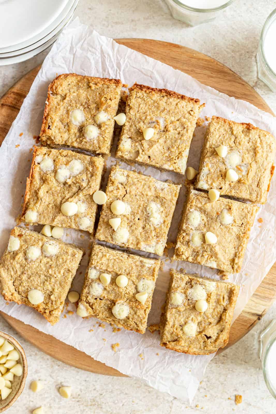 Gluten Free Vegan Blondies