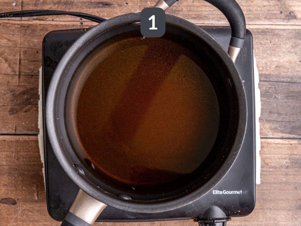 Creamy Berry Sorbet Step 1 - make the simple syrup.