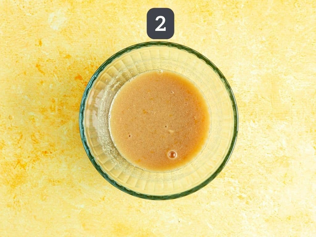 Summer Fruit and Pasta Salad Step 2 - whisk together the dressing ingredients.