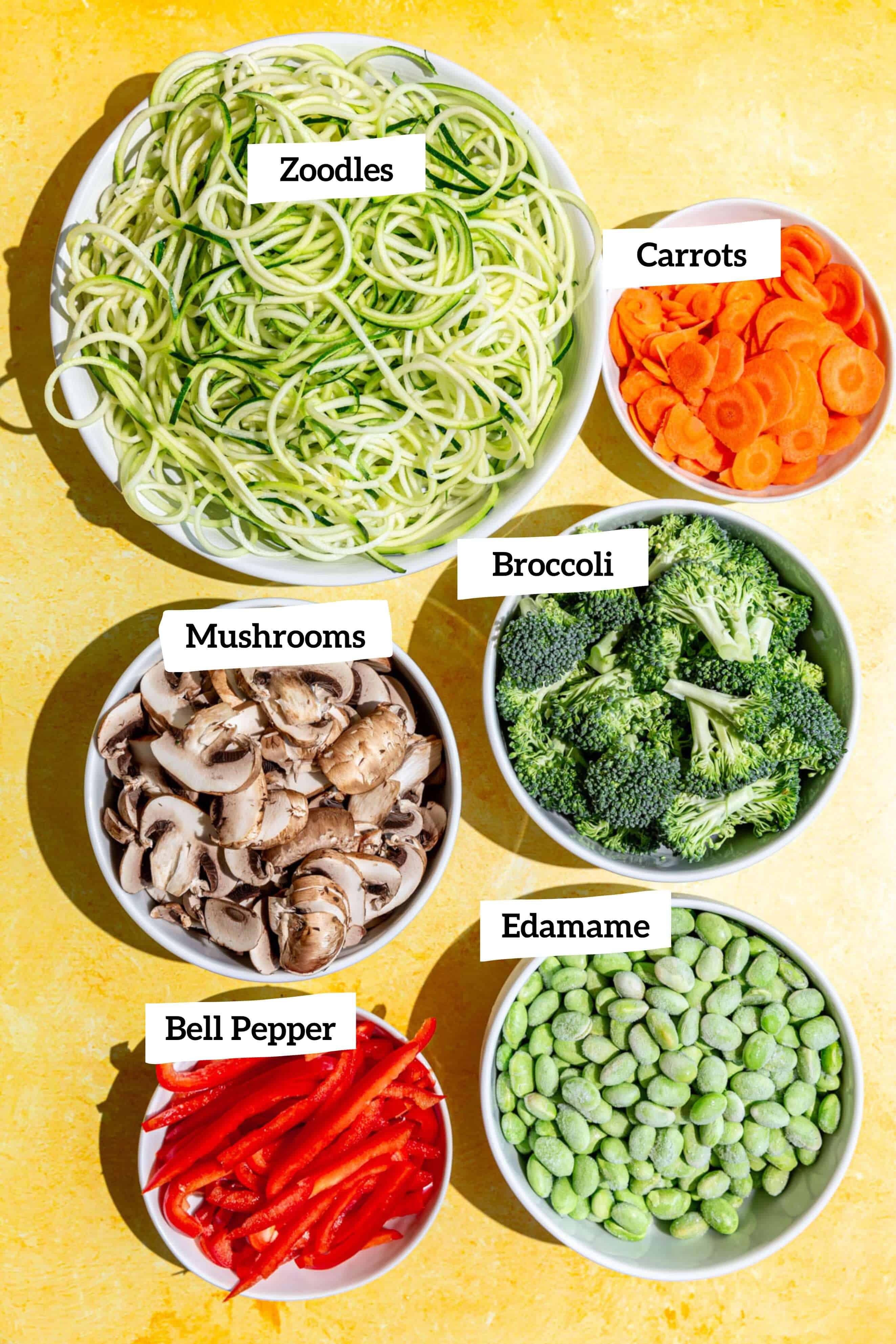 Zoodle Pad Thai Ingredients