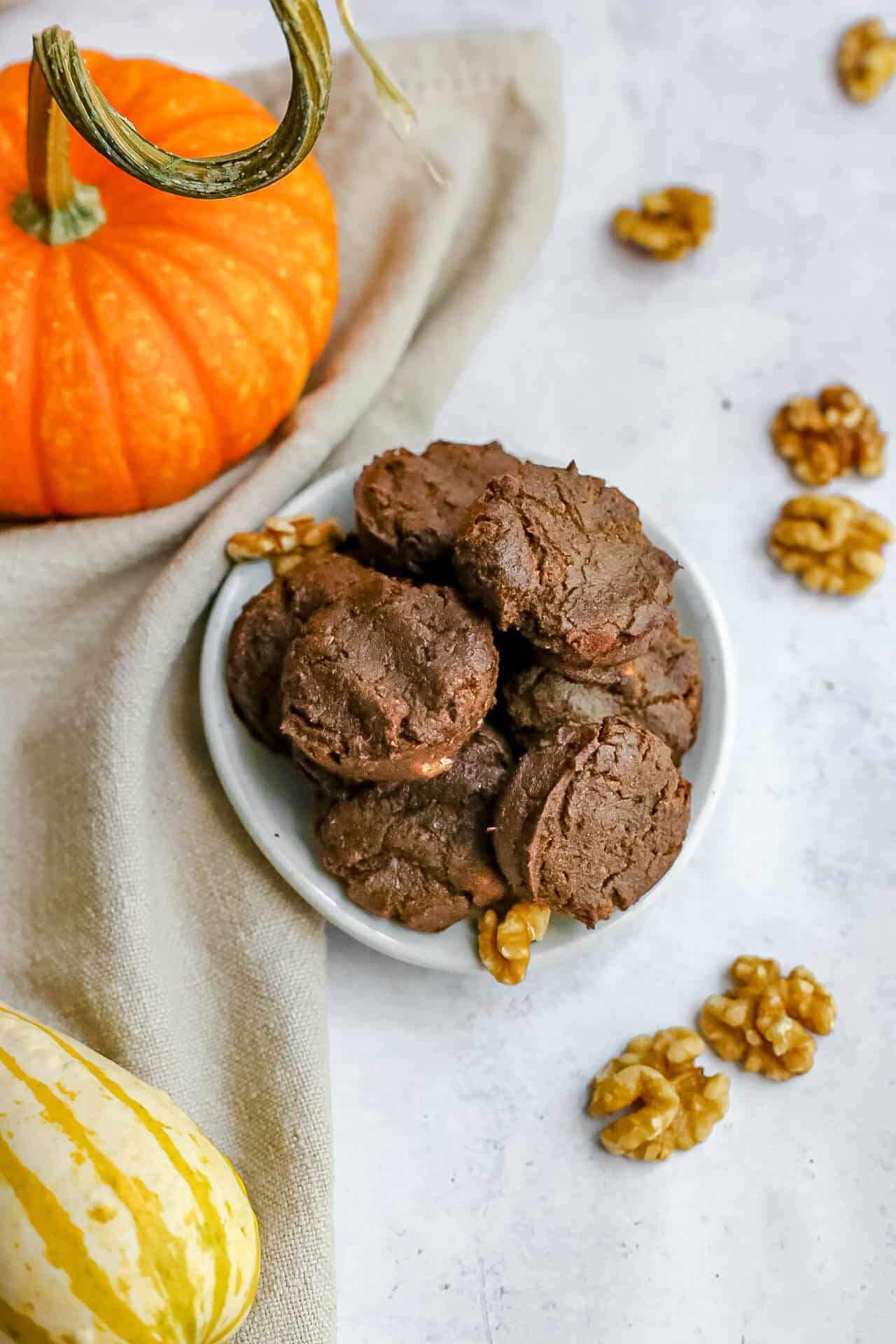 Molasses Pumpkin Walnut Cookies