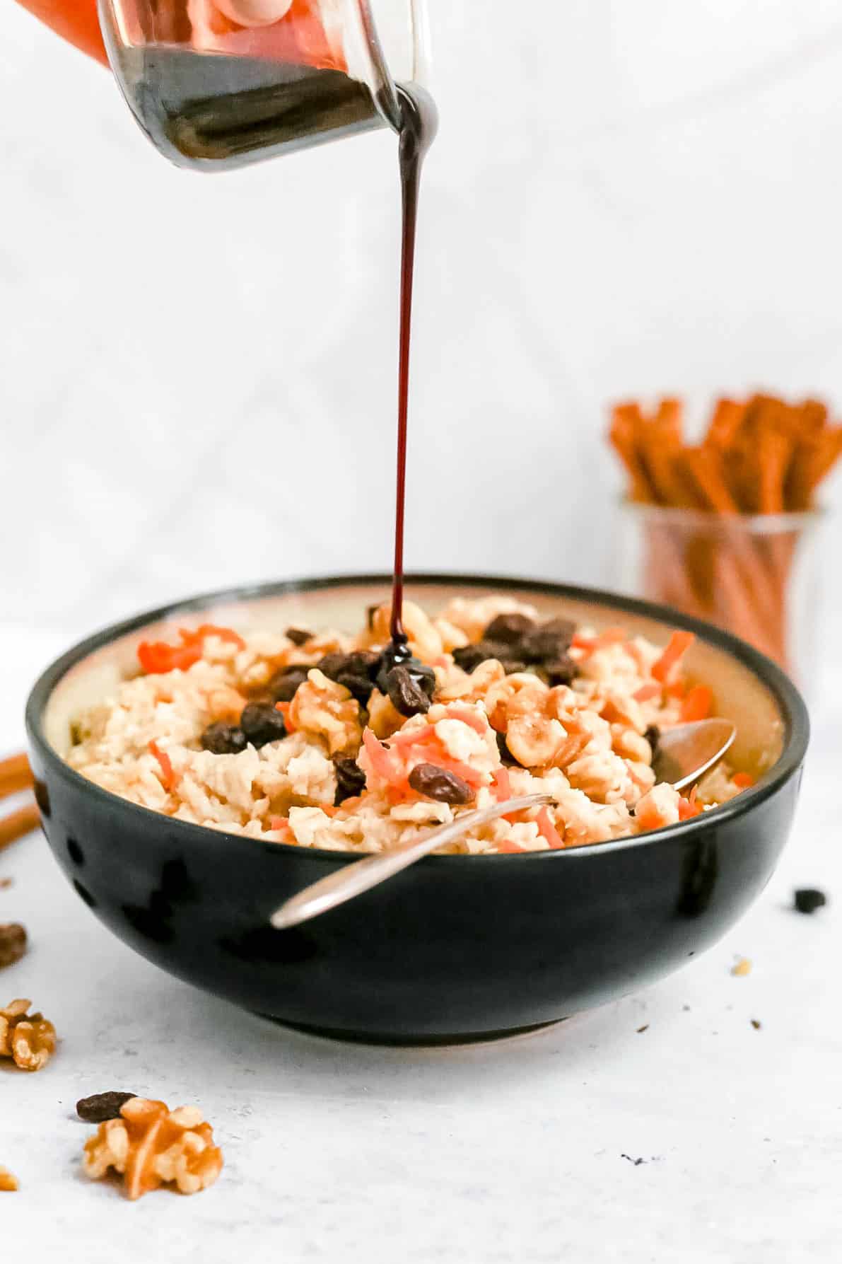 Carrot cake oatmeal