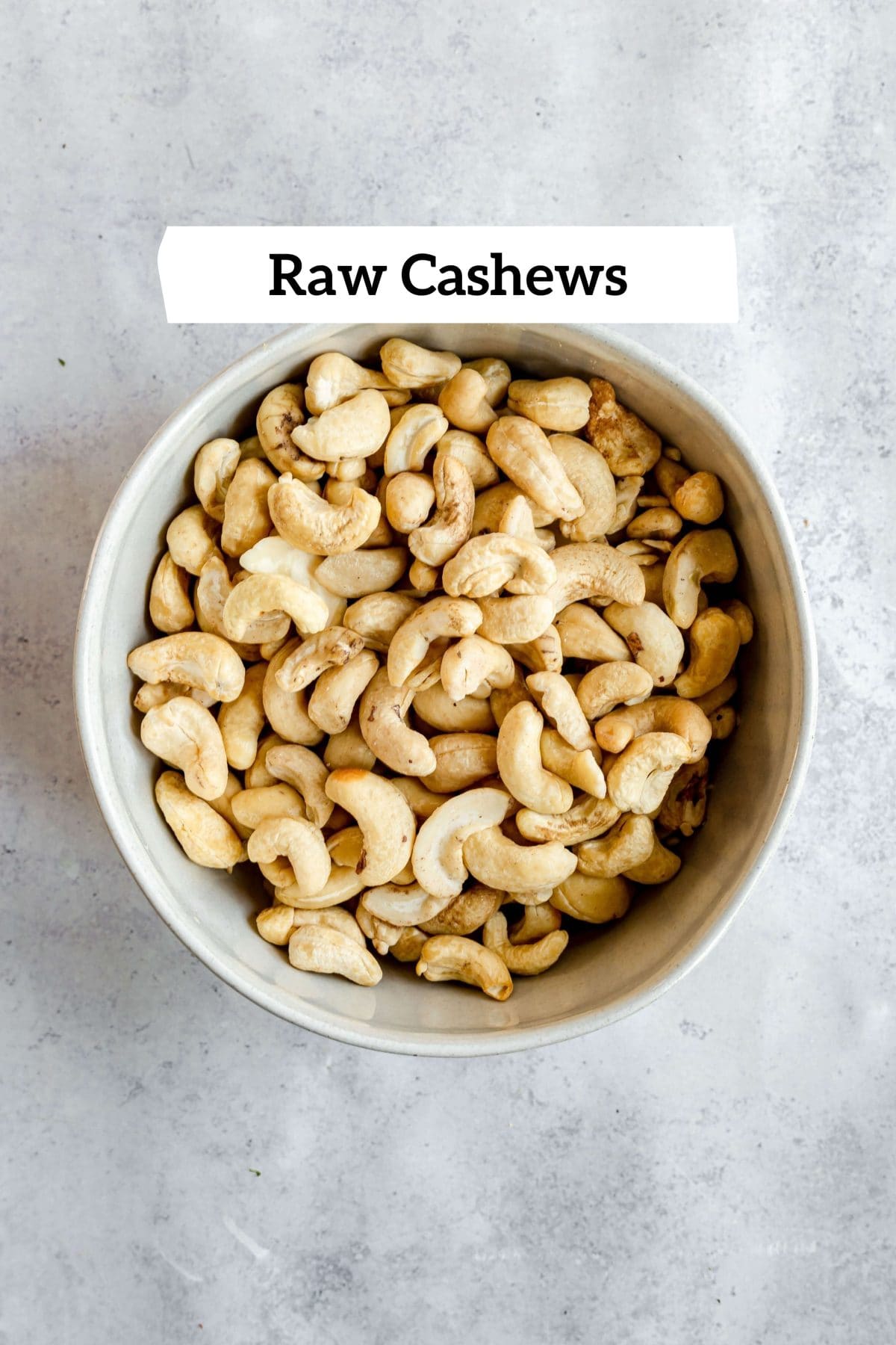 Oil-Free Cashew Butter Ingredients