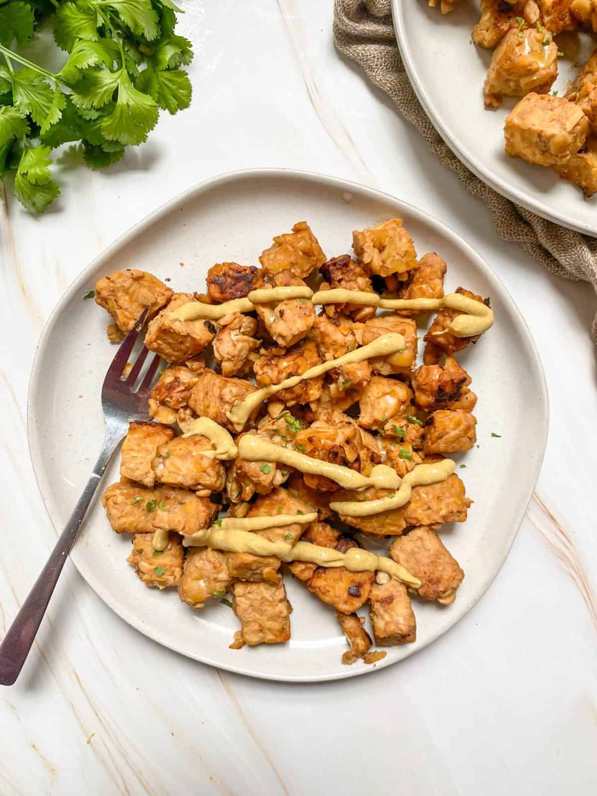 Vegan Honey Mustard Tempeh