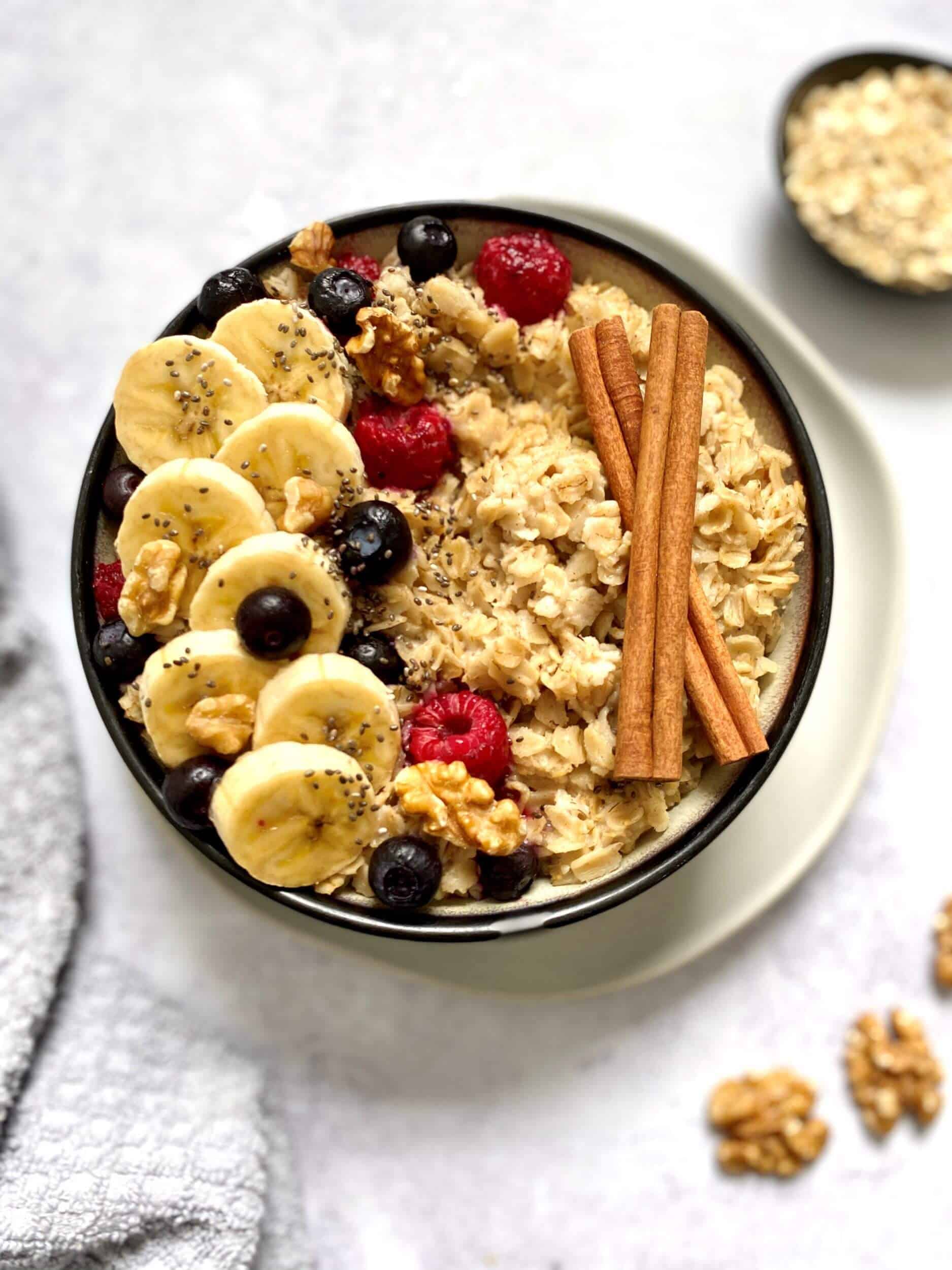 Plant-Based Berry Oatmeal