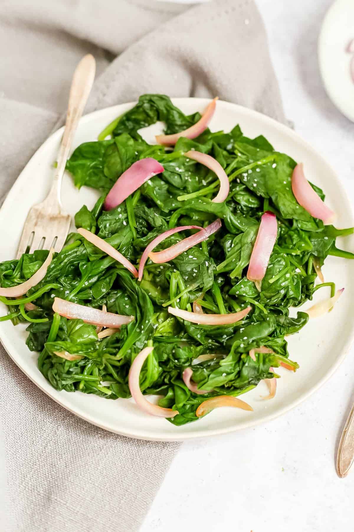 Oil-Free sautéed spinach