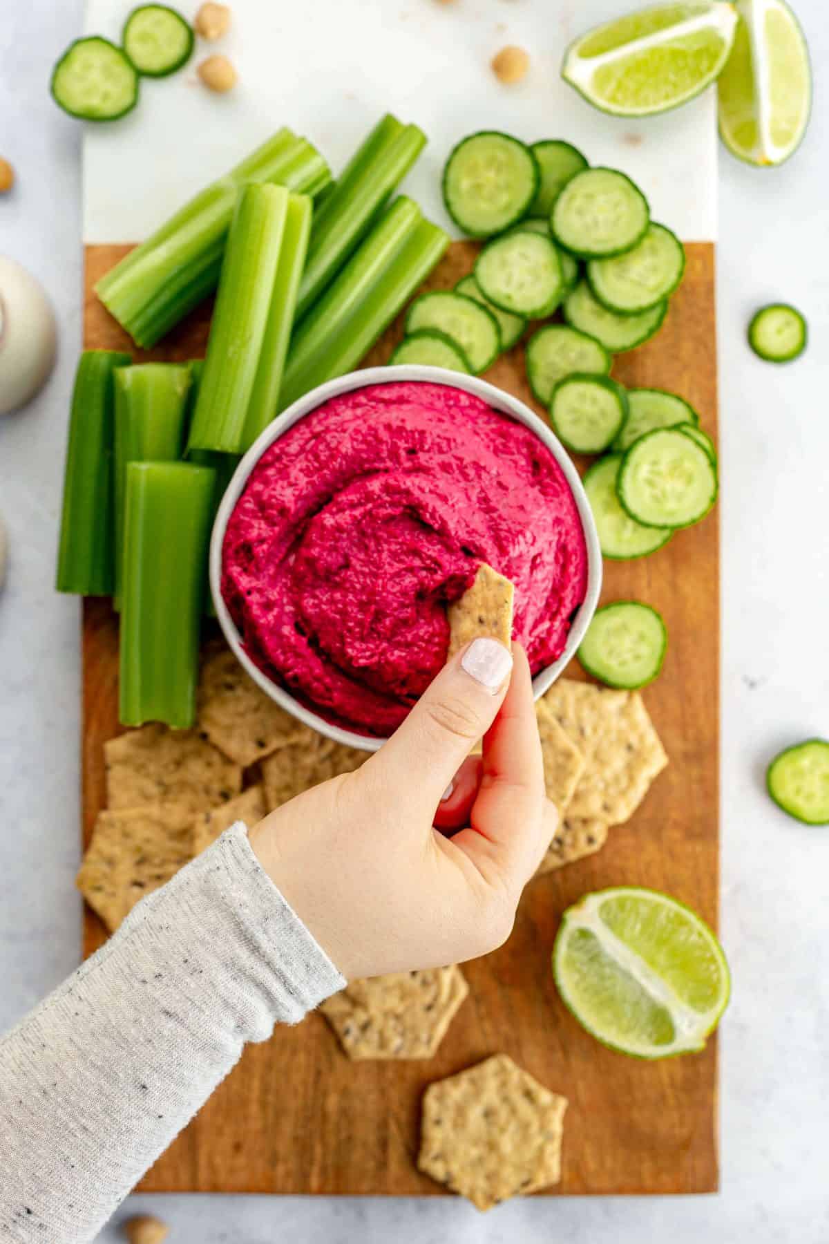 Oil-Free Beet Hummus