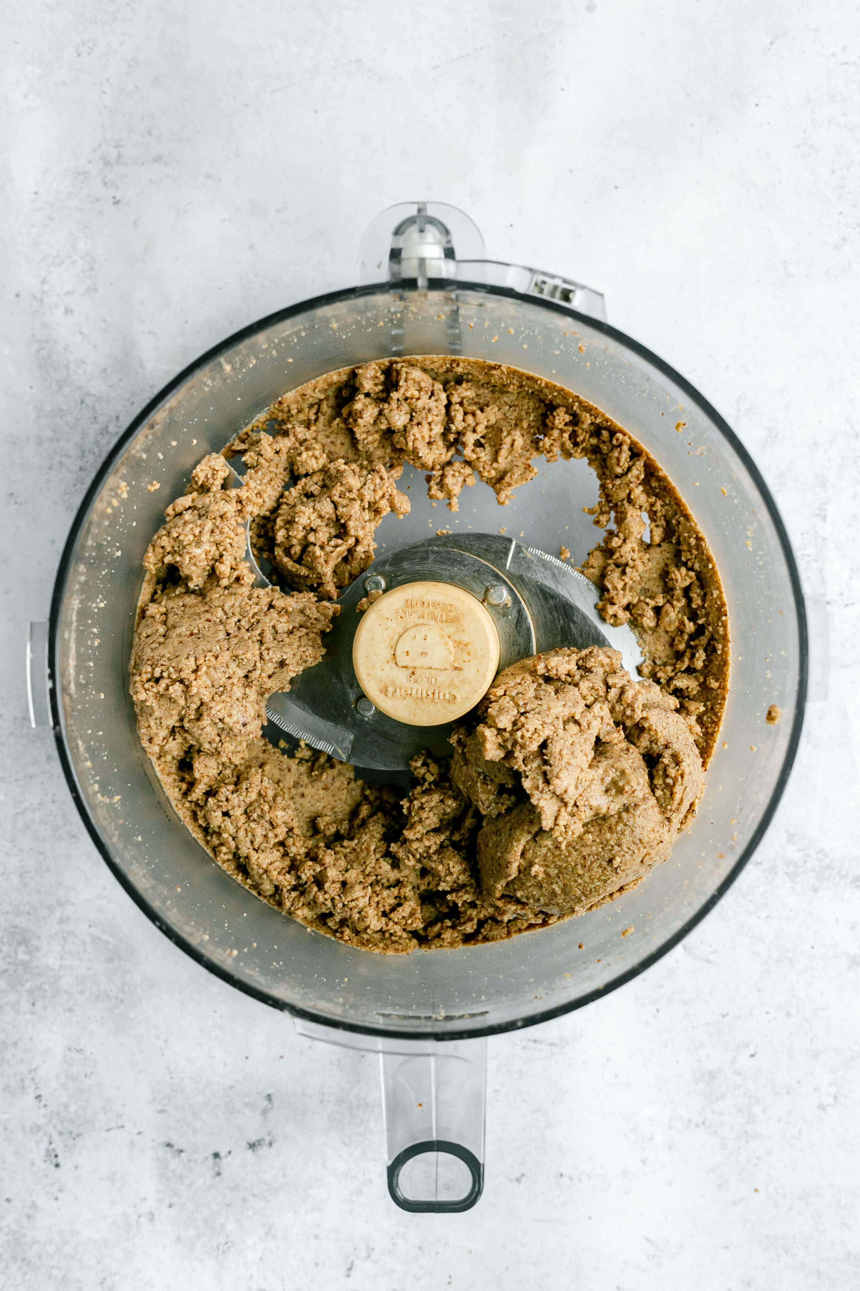 Almonds mostly blended