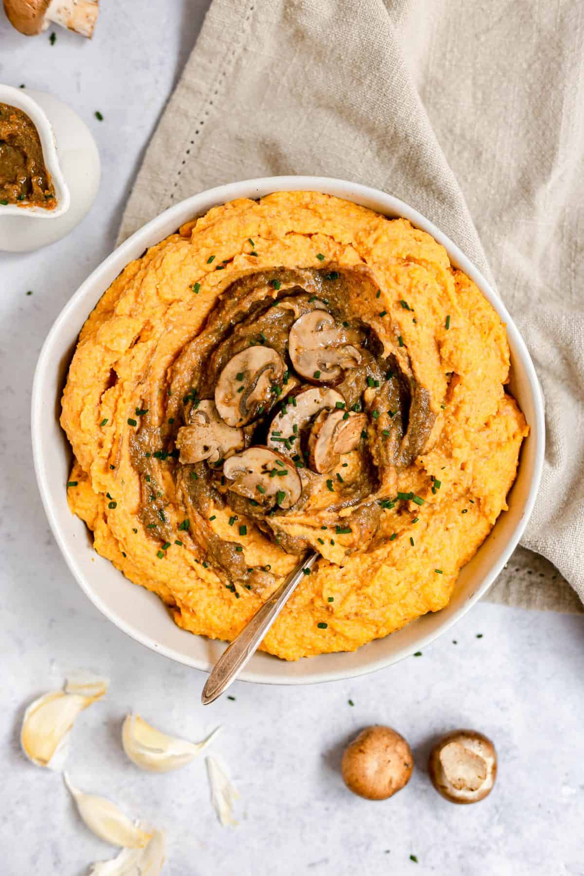 Plant-Based Sweet Potato Mashed Potatoes