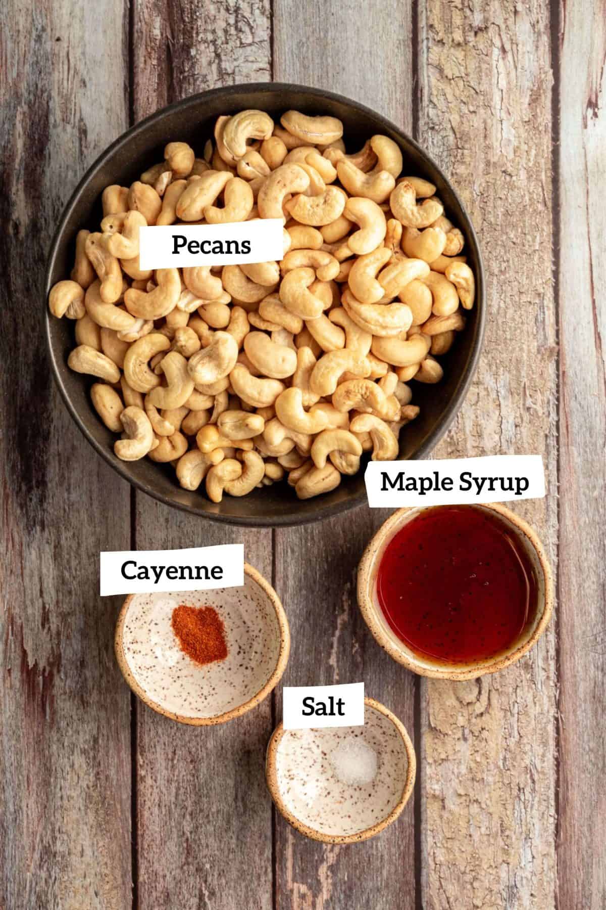 Maple Roasted Cashews Ingredients