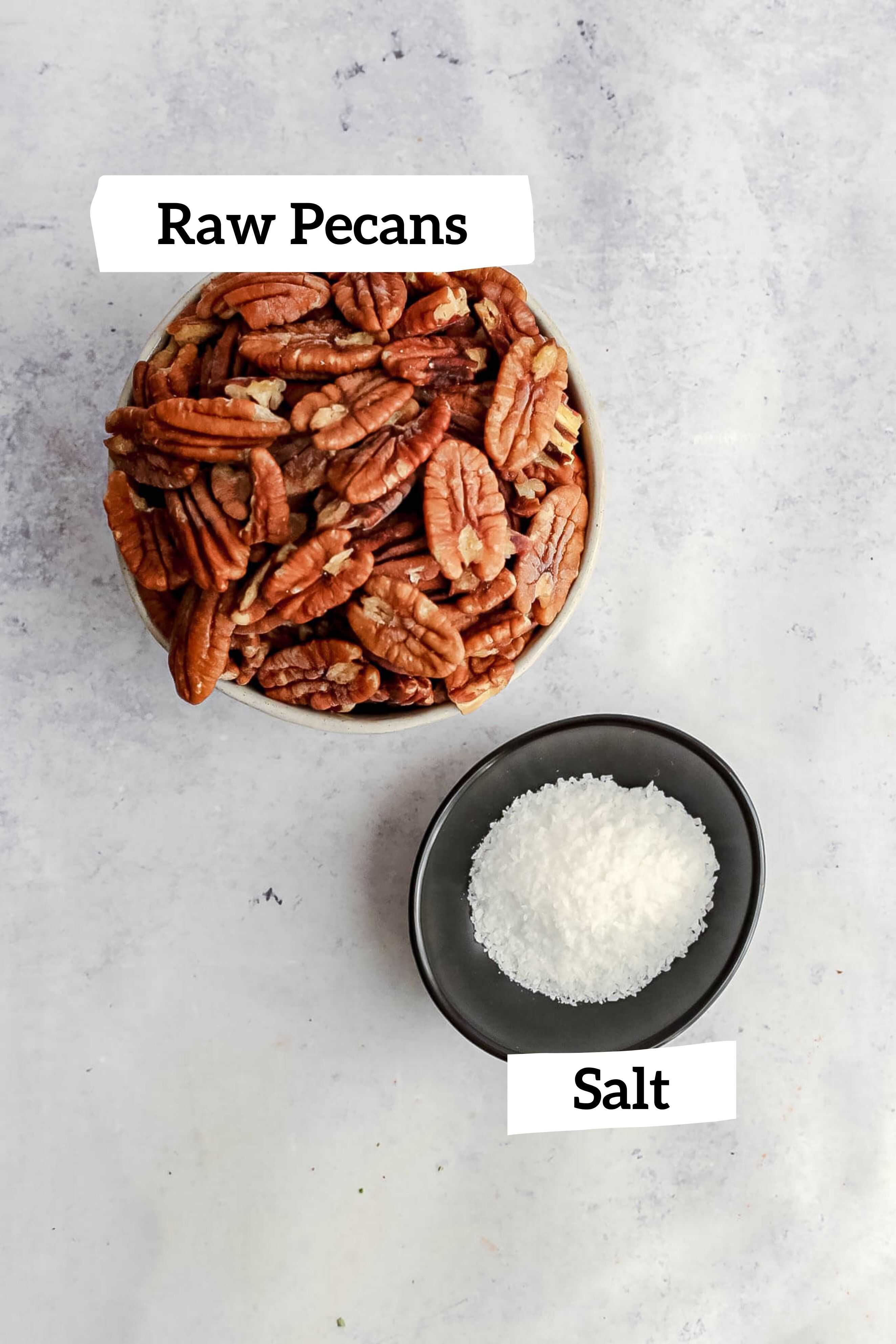 Oil-Free Roasted Pecans Ingredients