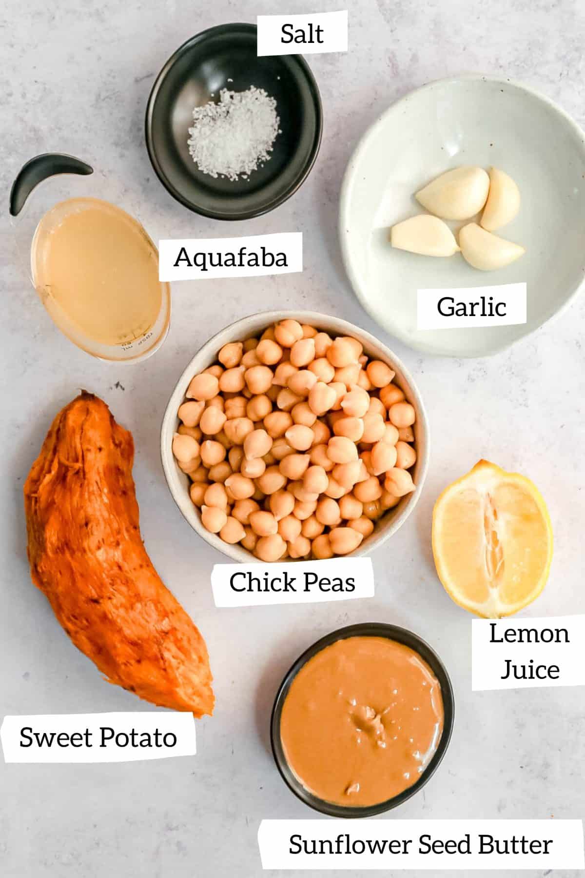 Sweet Potato Hummus Ingredients