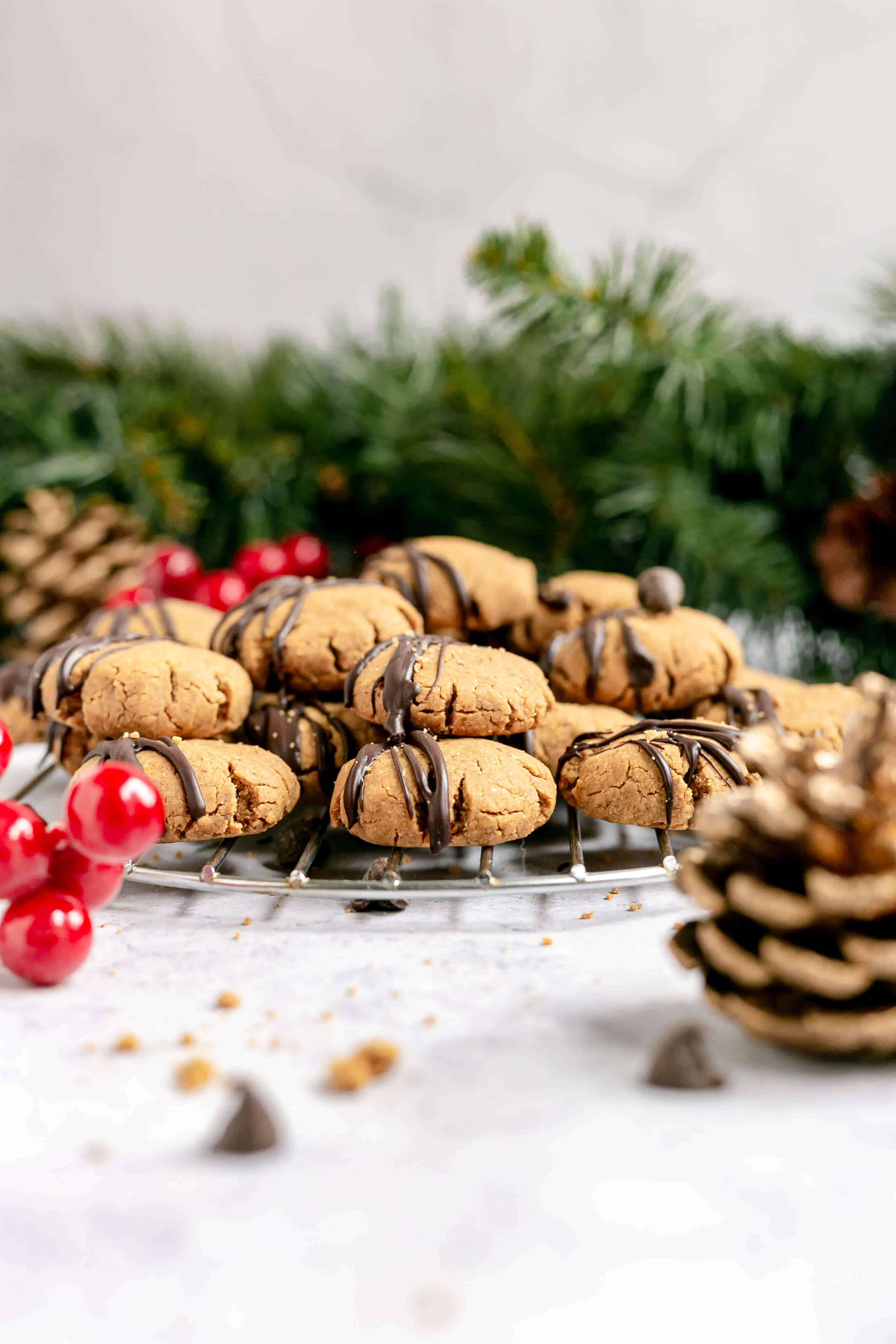 Vegan Peanut Butter Kiss Cookies
