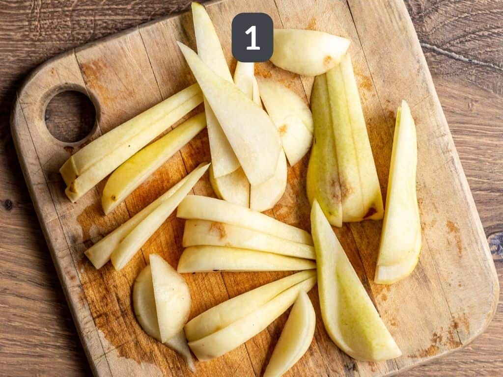 Vegan Sauteed Pears Step 1