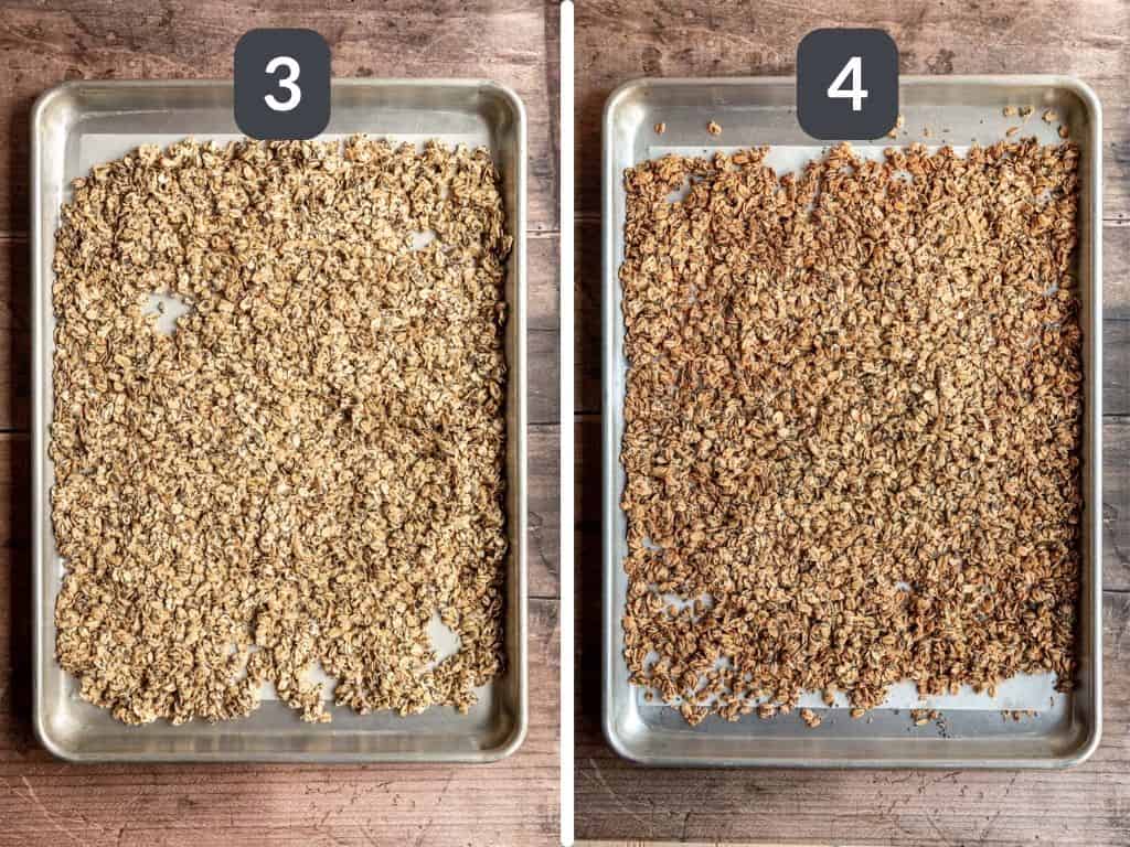 Chia Granola Steps 3 & 4