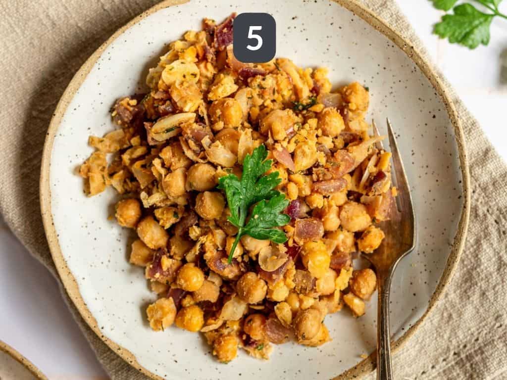 Chickpea Scramble Step 5