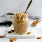A jar of almond butter.