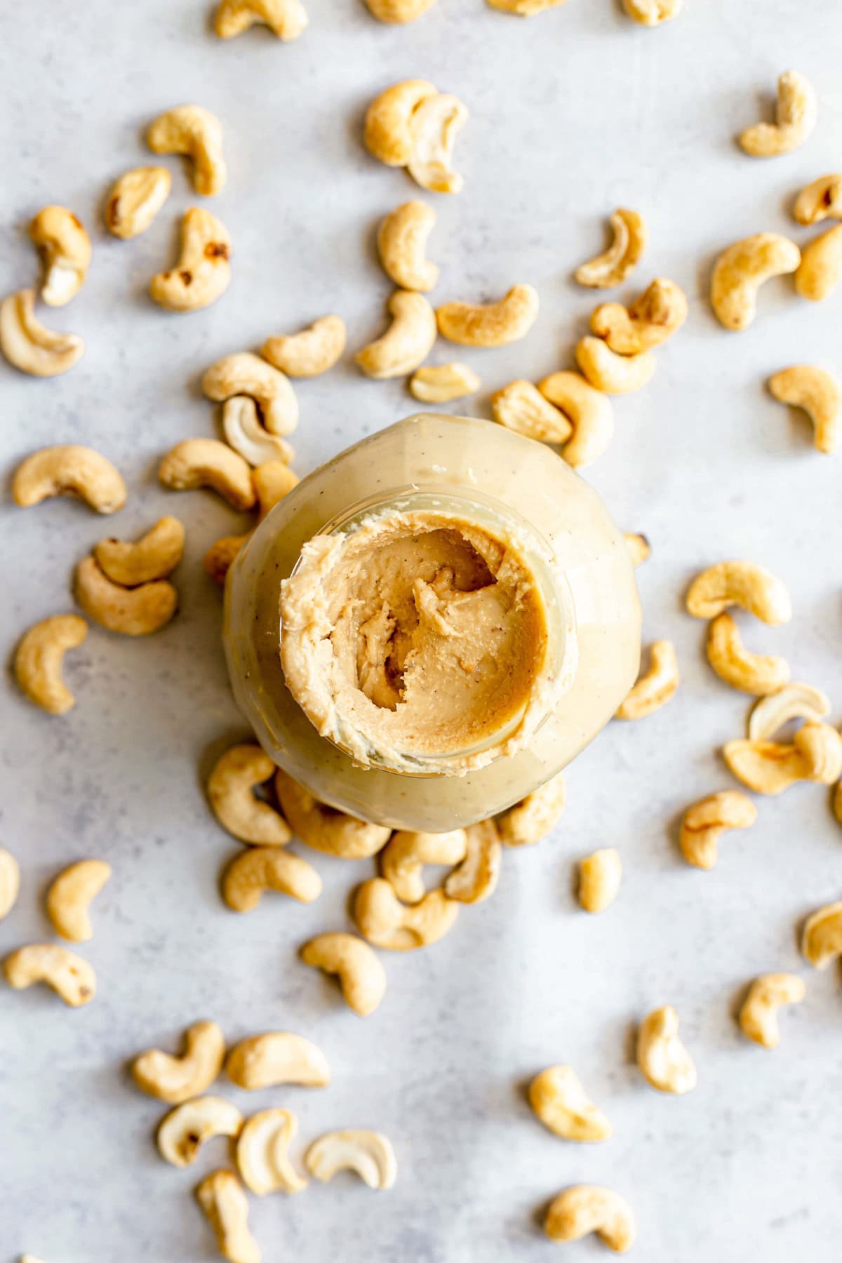 A jar of cashew butter.