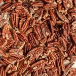 A tray of oil-free roasted pecans.