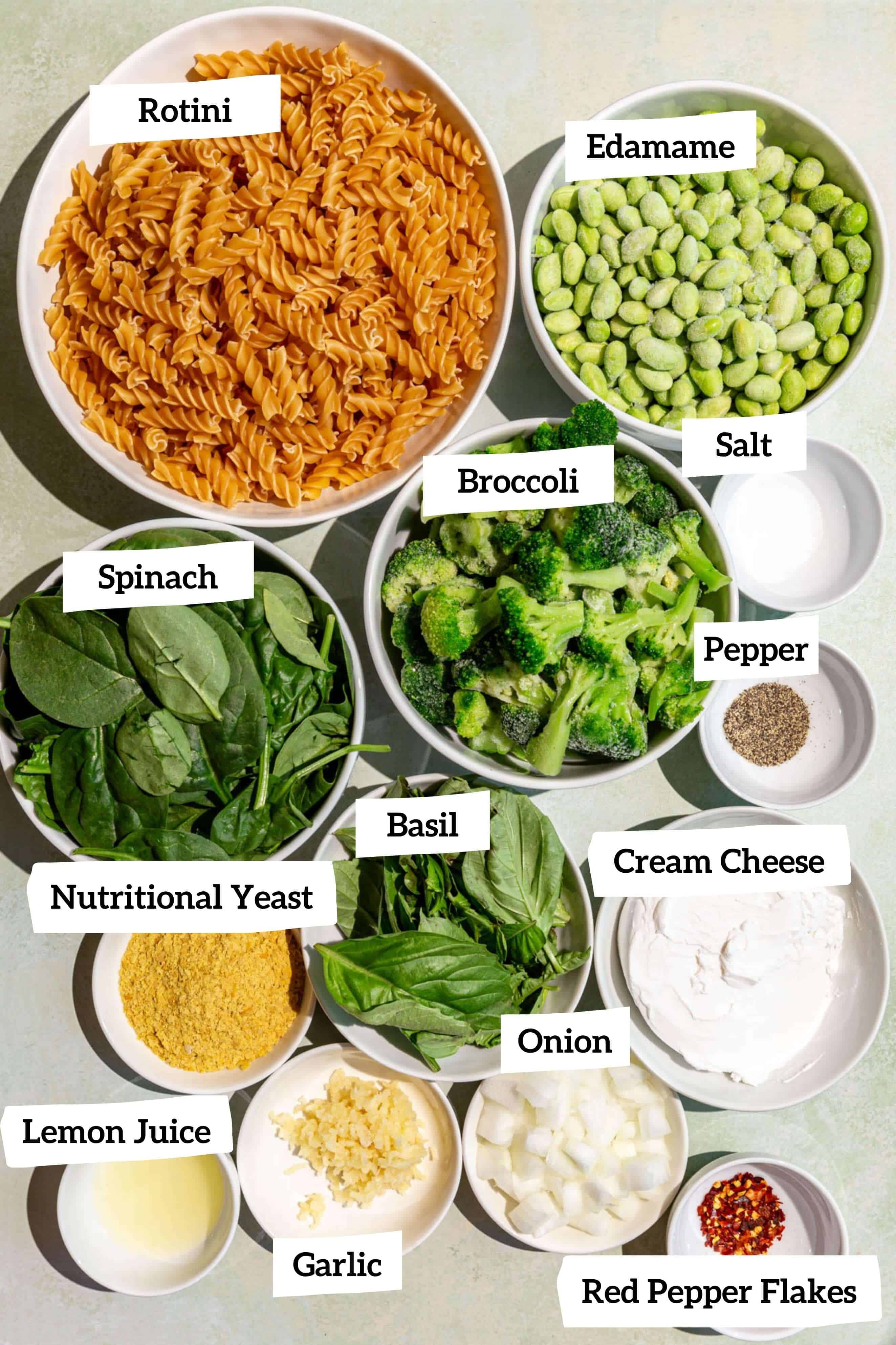 Vegan Broccoli Pasta Sauce Ingredients