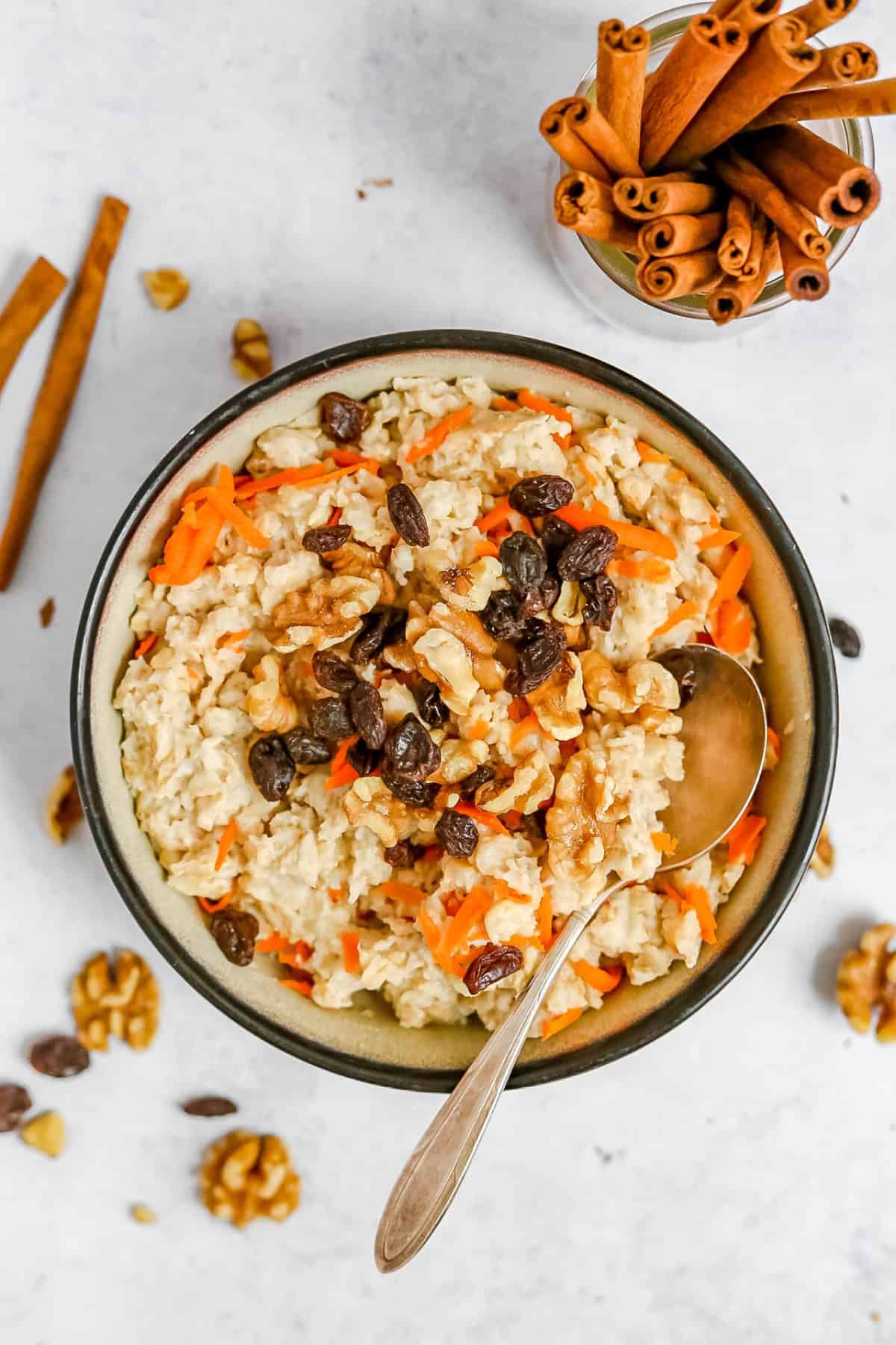 Carrot cake oatmeal