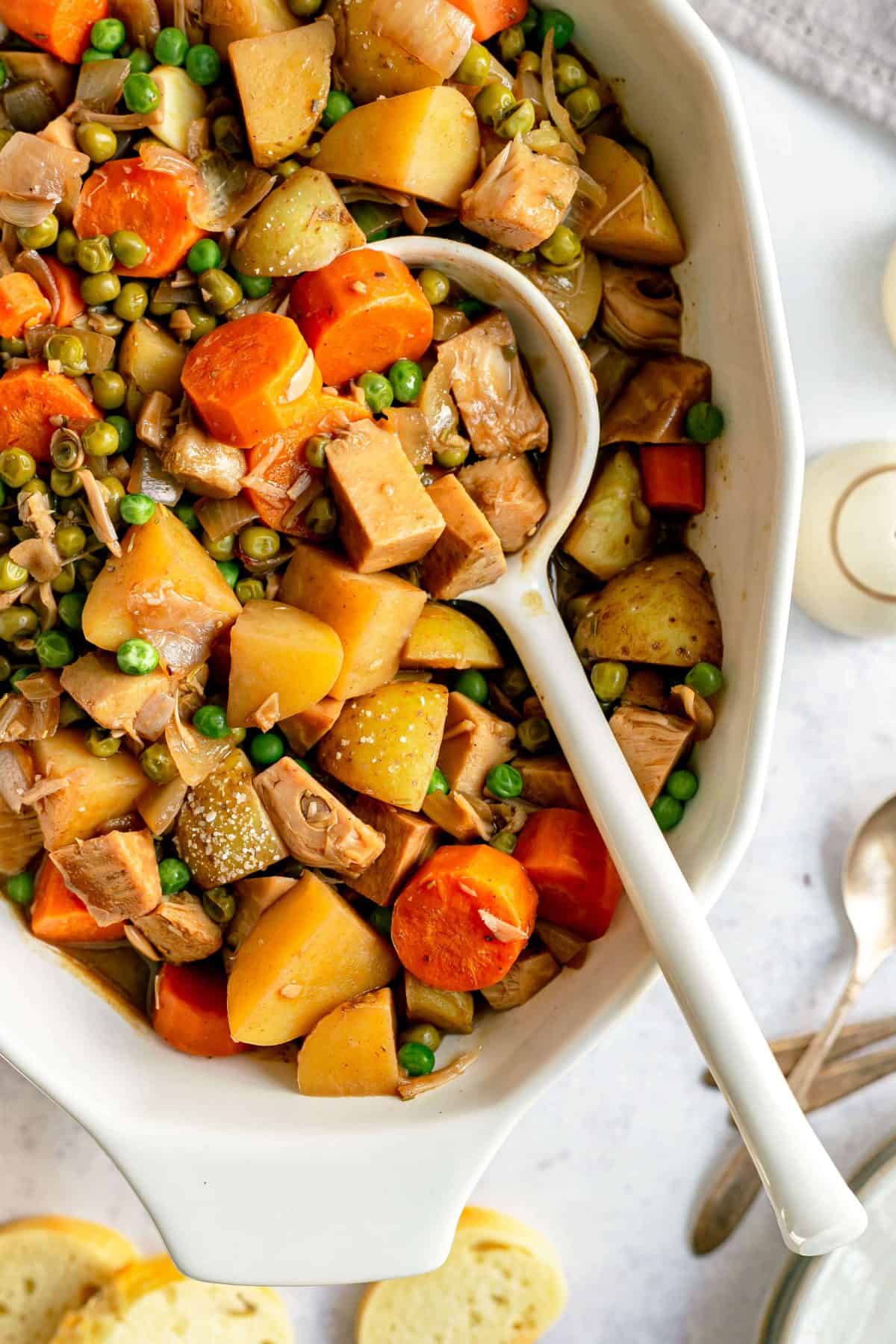 Lent Menu: Easy Vegan Beef Stew