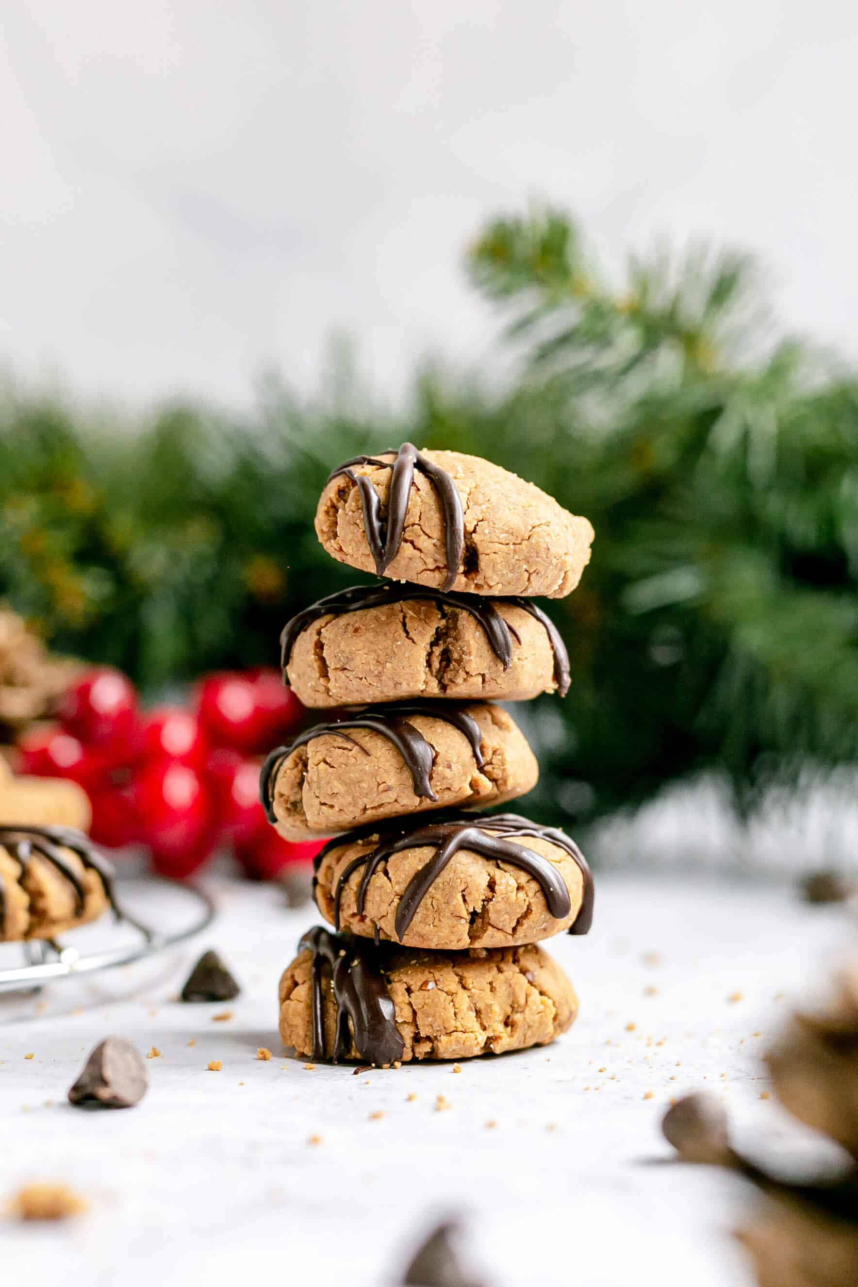 Vegan Peanut Butter Kiss Cookies