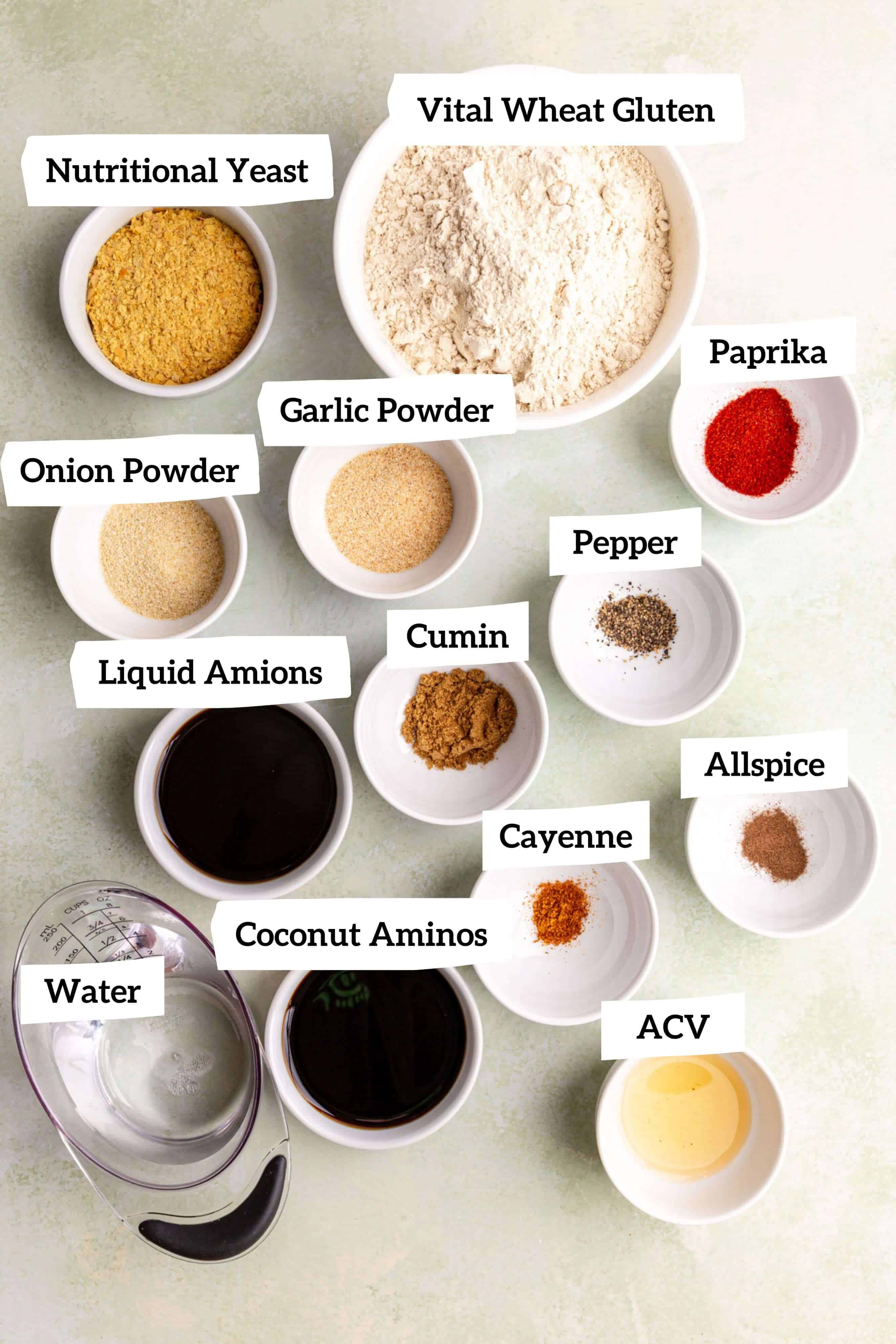 Vegan Ground Beef Crumbles Ingredients.