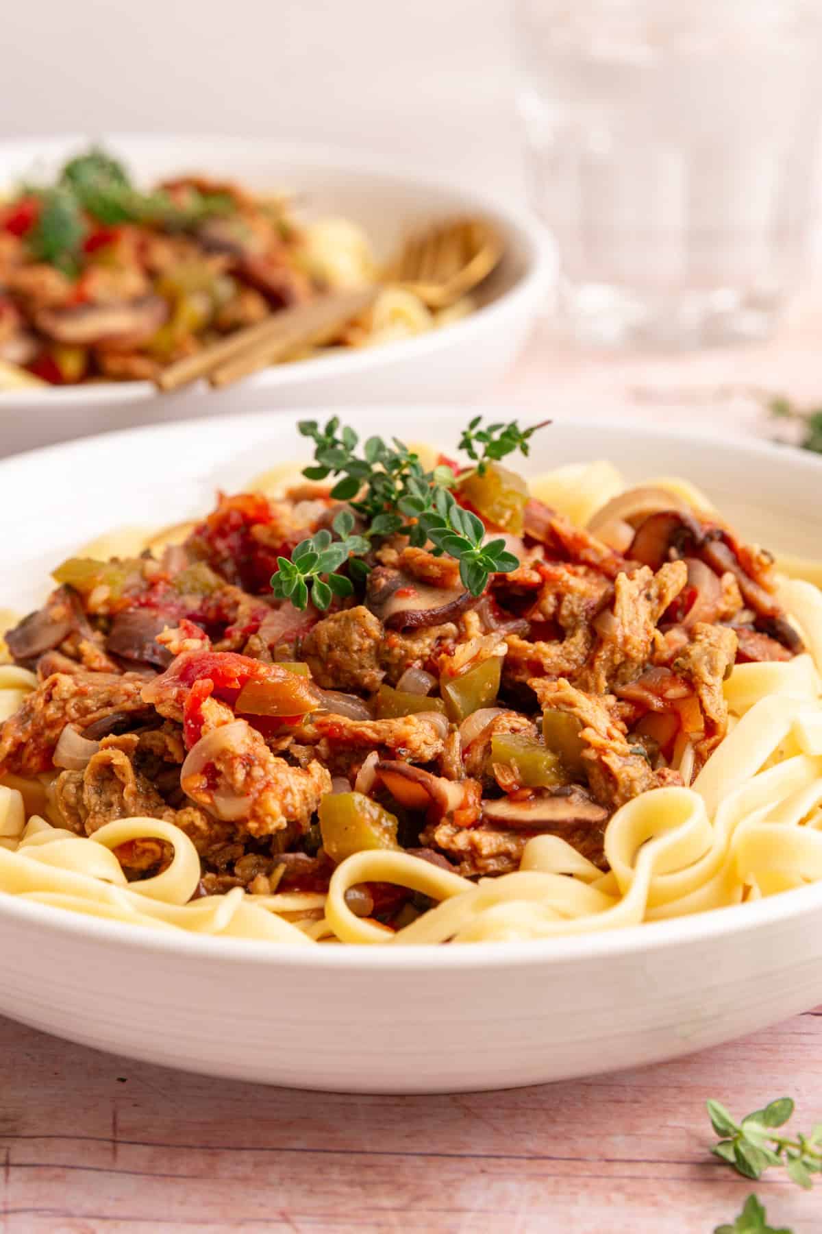 A bowl of cacciatore.